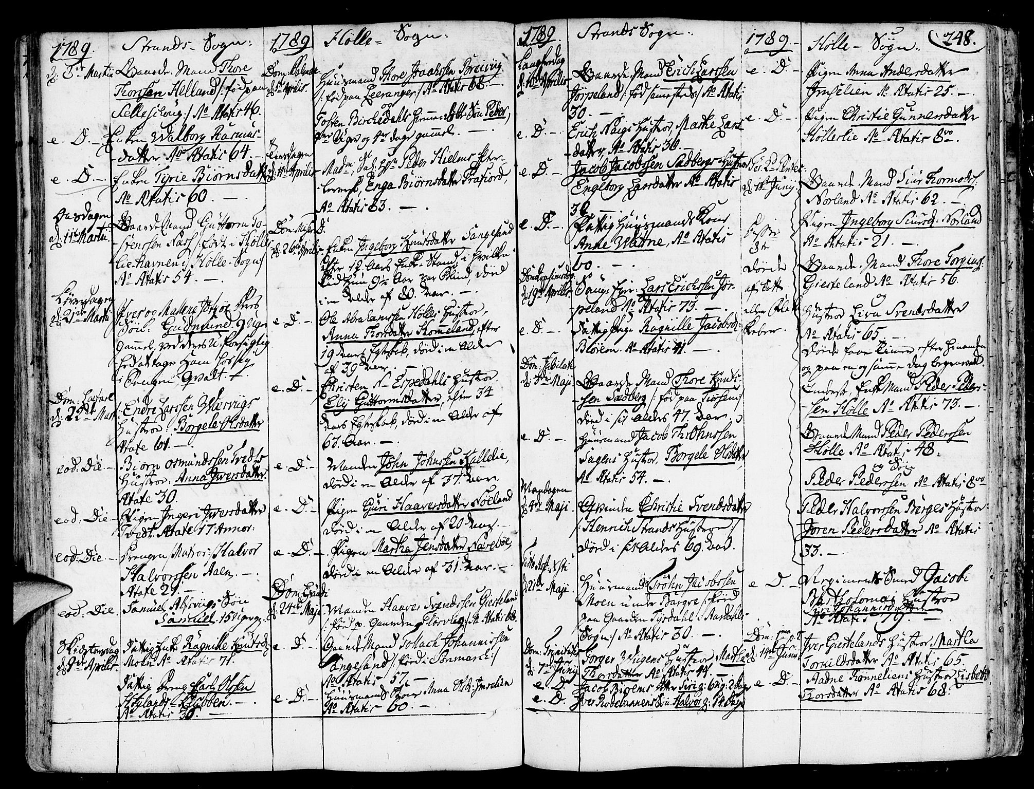 Strand sokneprestkontor, SAST/A-101828/H/Ha/Haa/L0003: Parish register (official) no. A 3, 1769-1816, p. 248