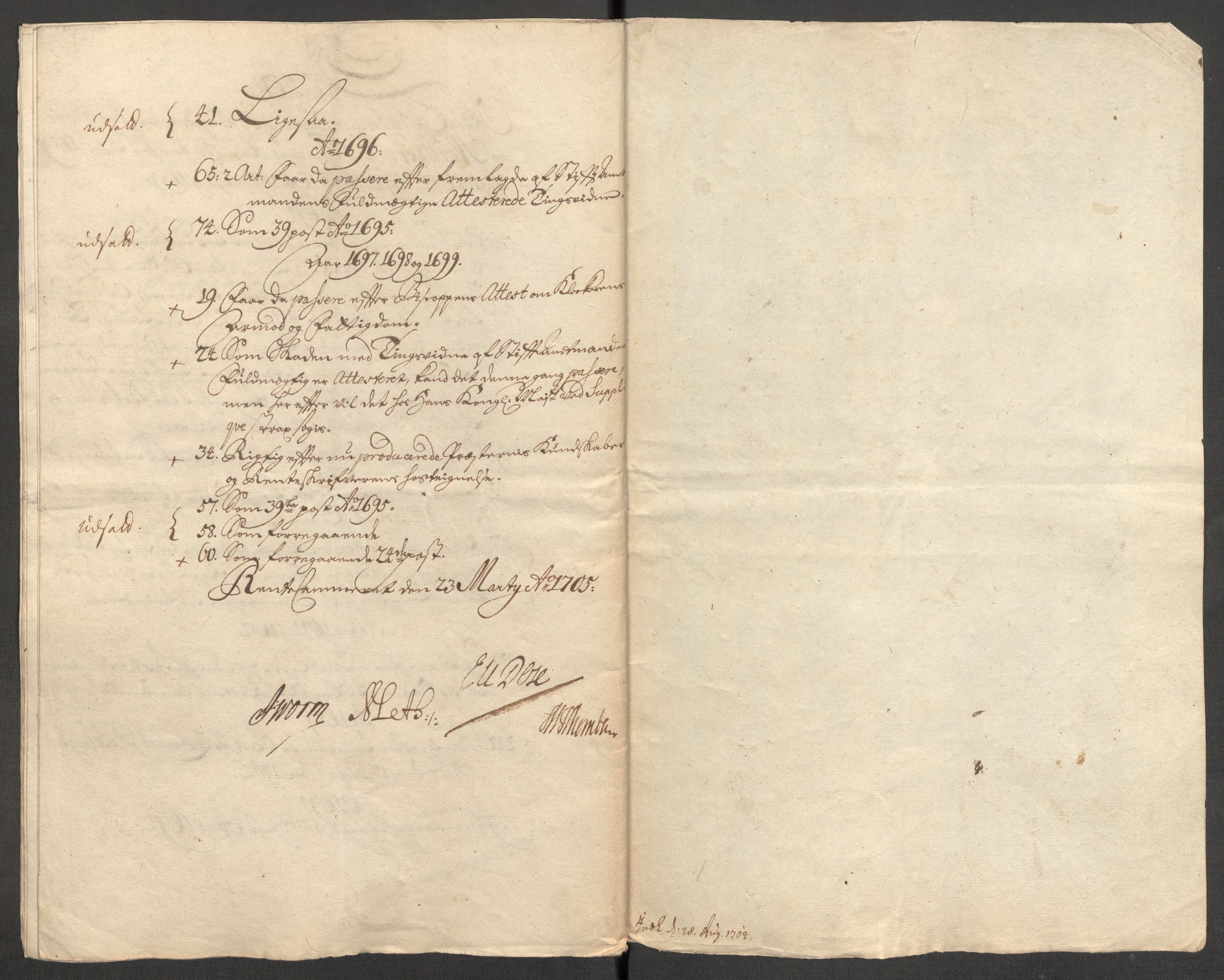 Rentekammeret inntil 1814, Reviderte regnskaper, Fogderegnskap, AV/RA-EA-4092/R53/L3424: Fogderegnskap Sunn- og Nordfjord, 1699, p. 551