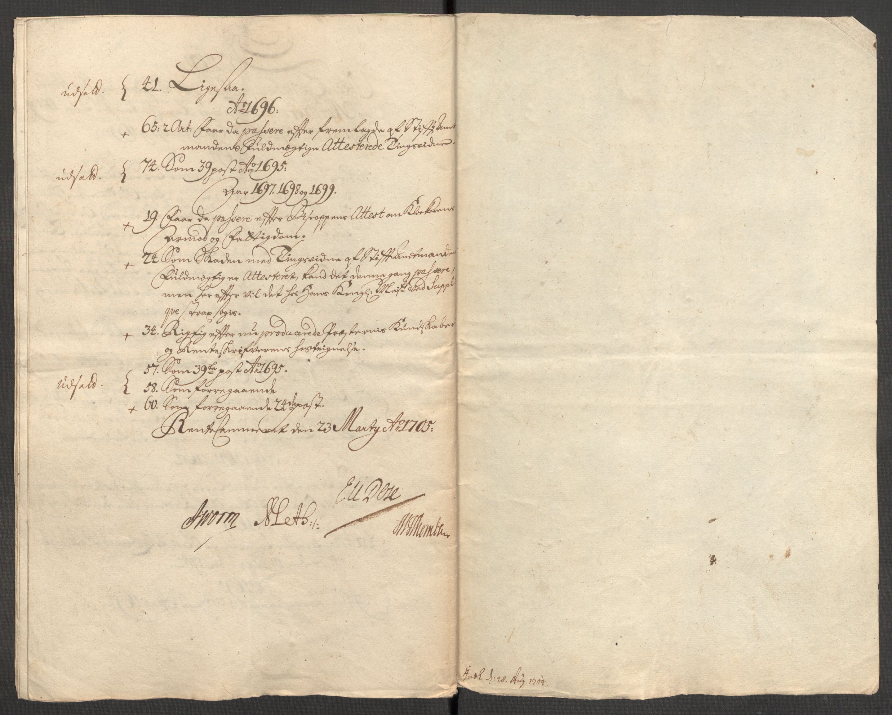 Rentekammeret inntil 1814, Reviderte regnskaper, Fogderegnskap, RA/EA-4092/R53/L3424: Fogderegnskap Sunn- og Nordfjord, 1699, p. 551