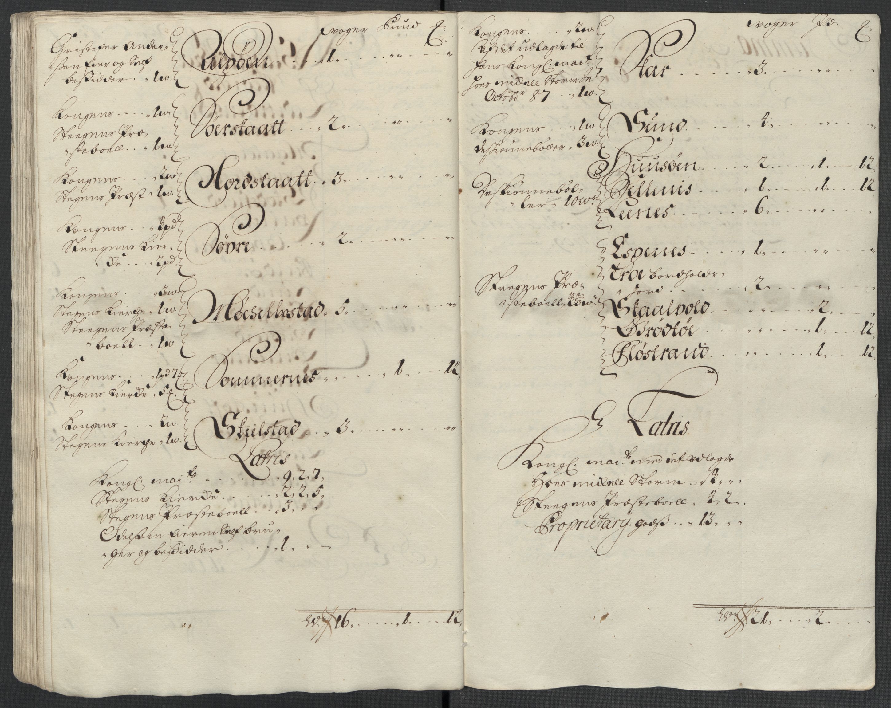 Rentekammeret inntil 1814, Reviderte regnskaper, Fogderegnskap, AV/RA-EA-4092/R66/L4581: Fogderegnskap Salten, 1707-1710, p. 332