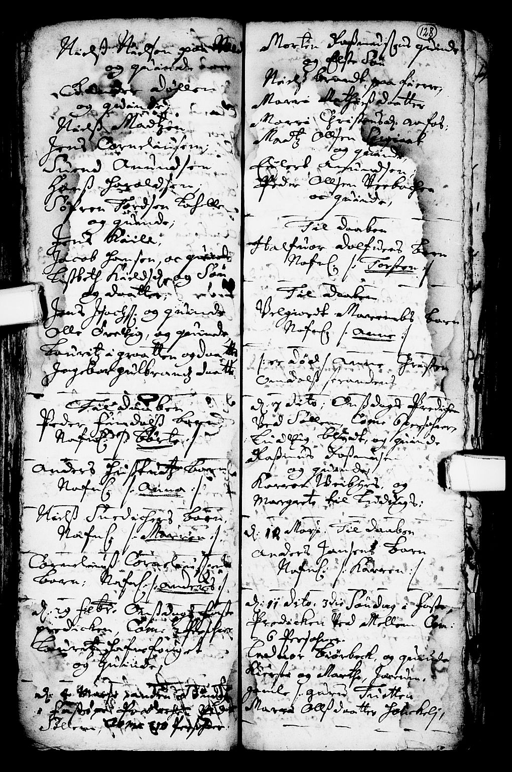 Solum kirkebøker, SAKO/A-306/F/Fa/L0001: Parish register (official) no. I 1, 1701-1716, p. 128