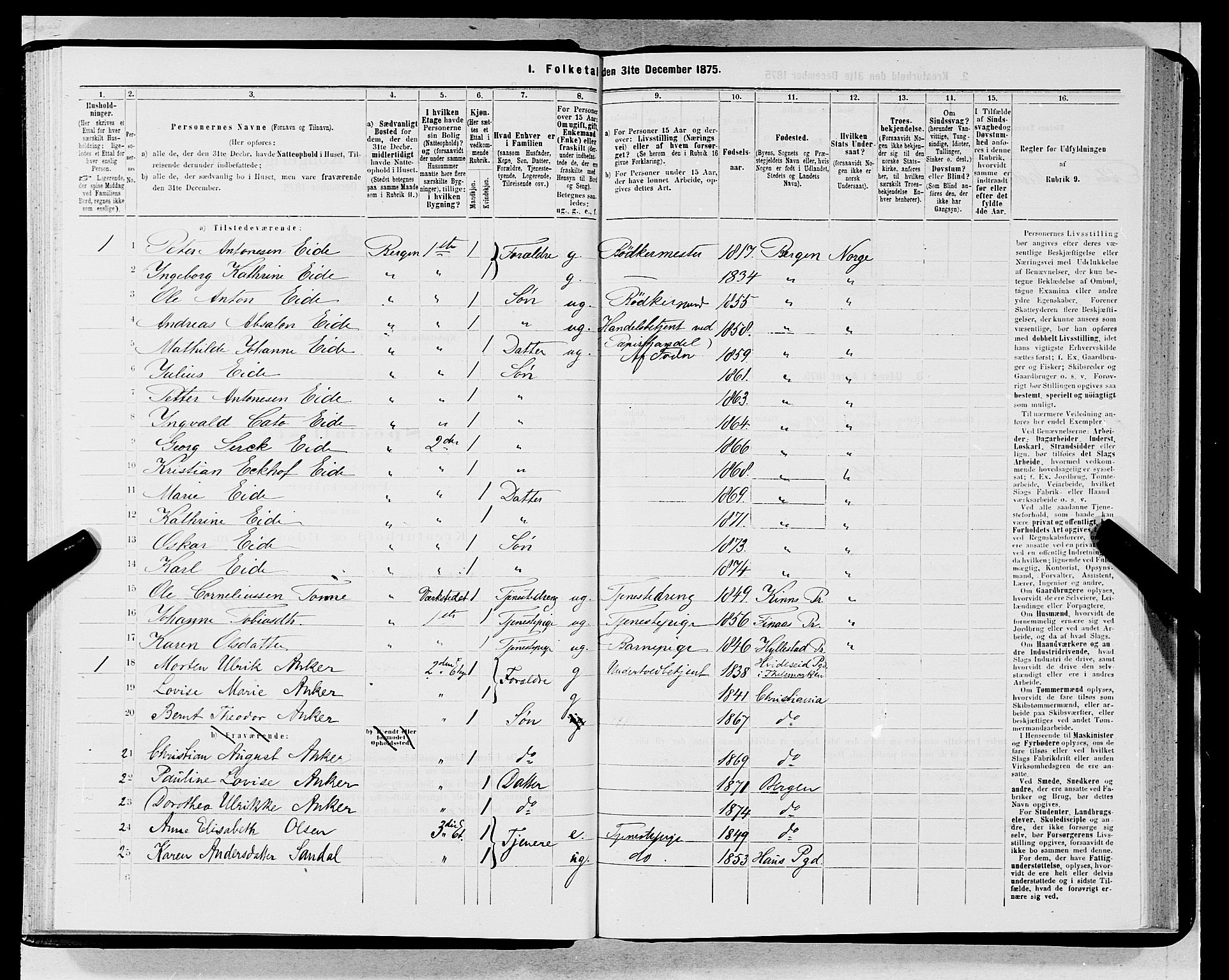 SAB, 1875 census for 1301 Bergen, 1875, p. 5756