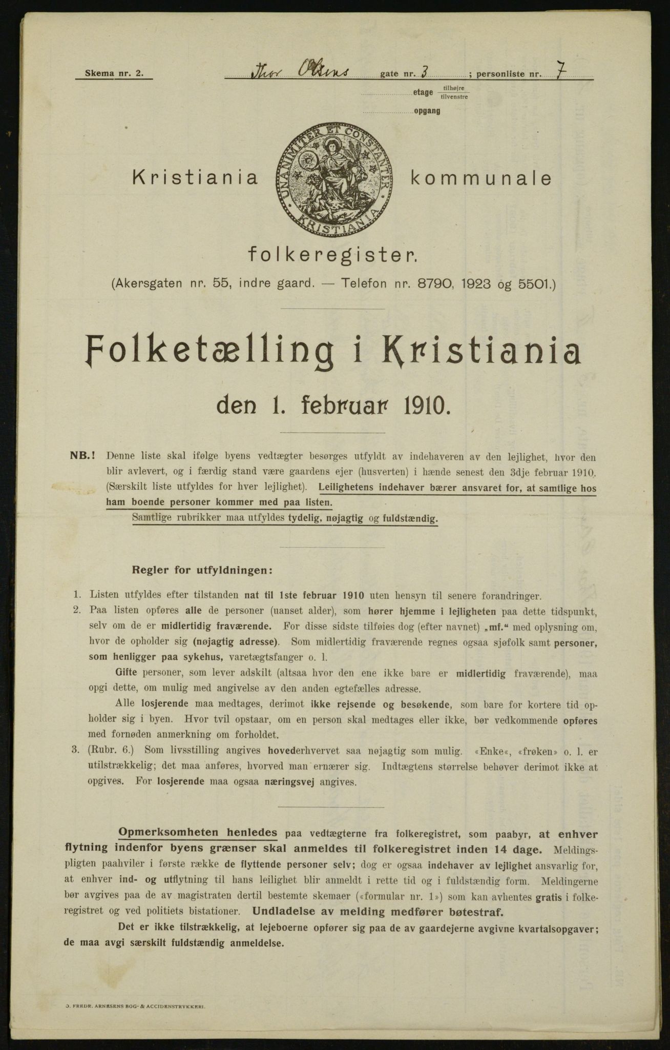 OBA, Municipal Census 1910 for Kristiania, 1910, p. 103721