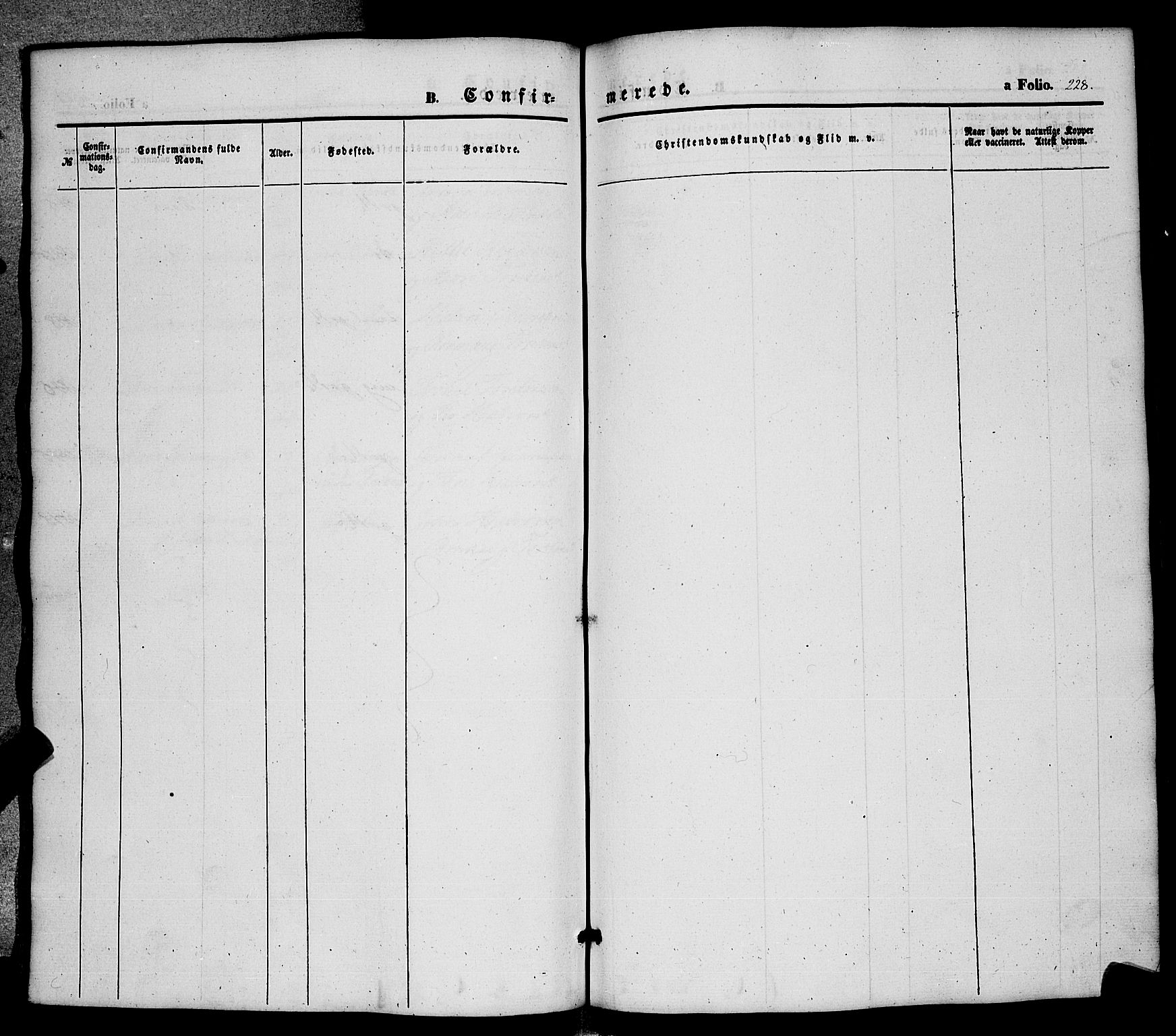 Hjartdal kirkebøker, AV/SAKO-A-270/F/Fa/L0008: Parish register (official) no. I 8, 1844-1859, p. 228