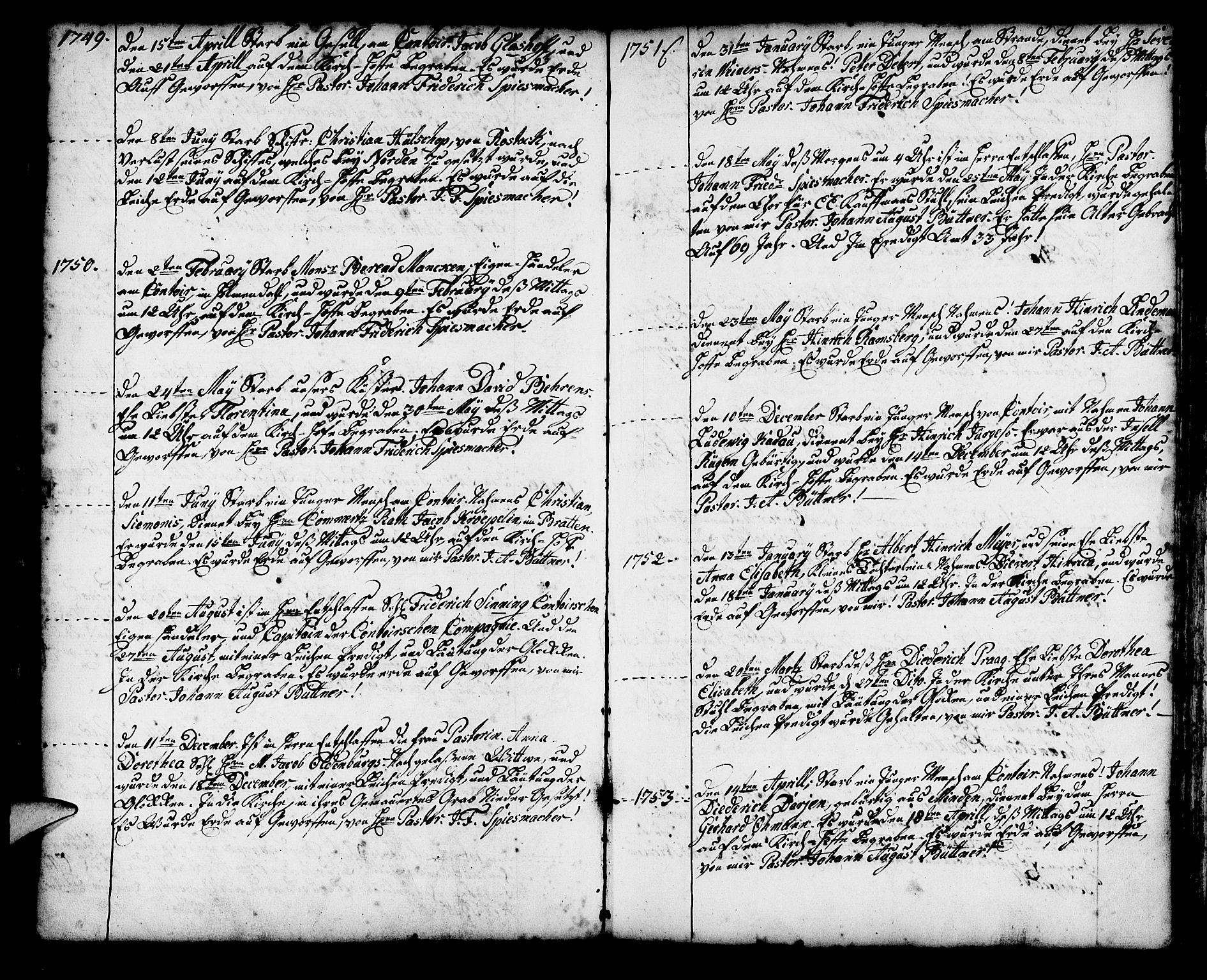 Mariakirken Sokneprestembete, AV/SAB-A-76901/H/Haa/L0002: Parish register (official) no. A 2, 1748-1807, p. 97