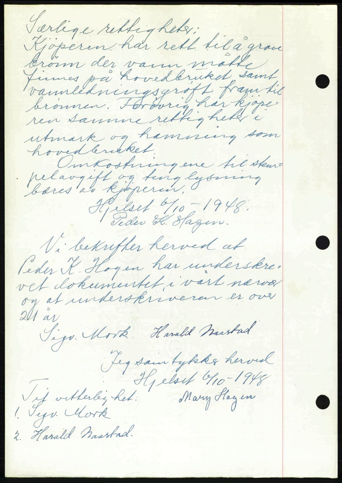 Romsdal sorenskriveri, AV/SAT-A-4149/1/2/2C: Mortgage book no. A27, 1948-1948, Diary no: : 2608/1948