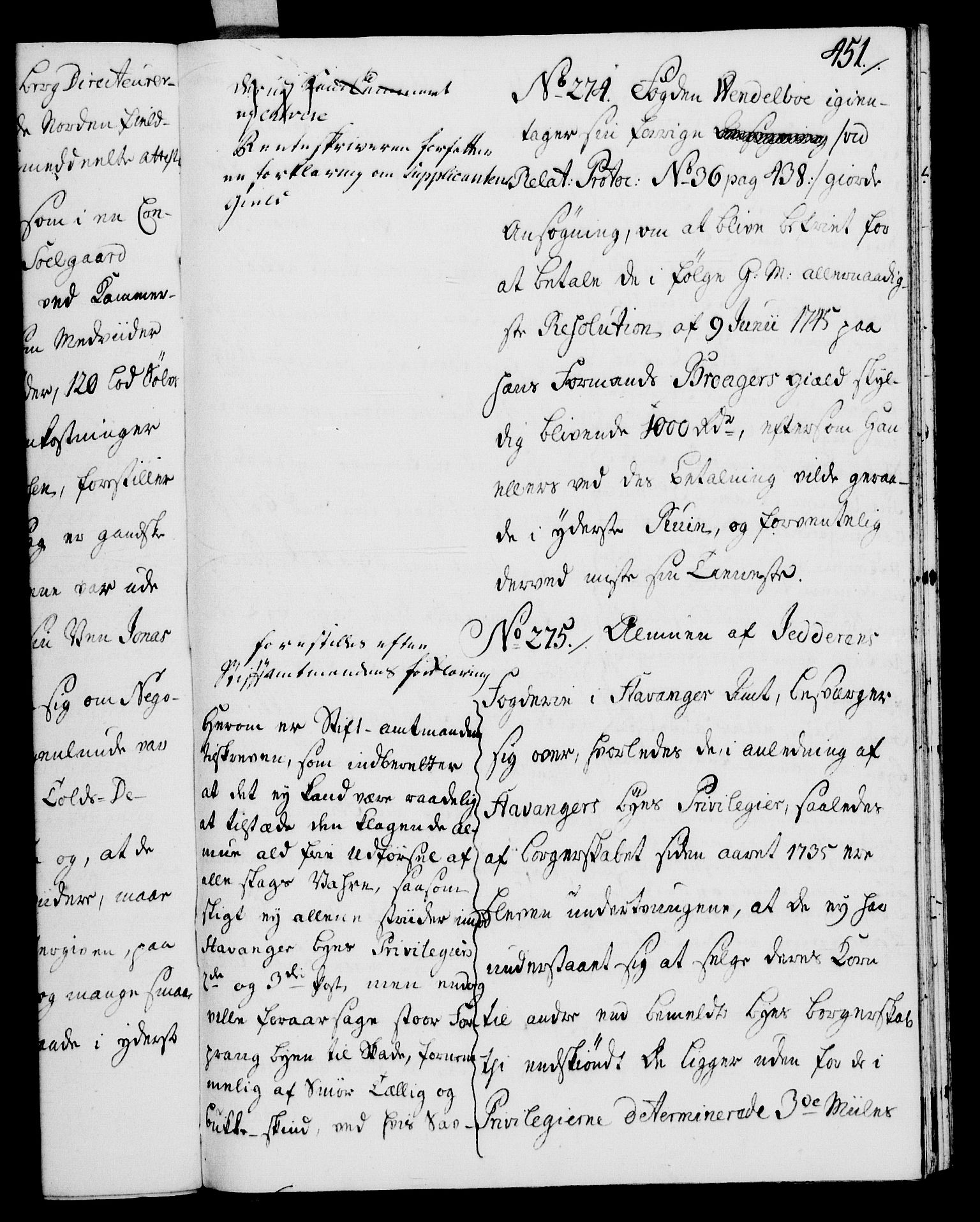 Rentekammeret, Kammerkanselliet, RA/EA-3111/G/Gh/Gha/L0027: Norsk ekstraktmemorialprotokoll (merket RK 53.72), 1745-1746, p. 451