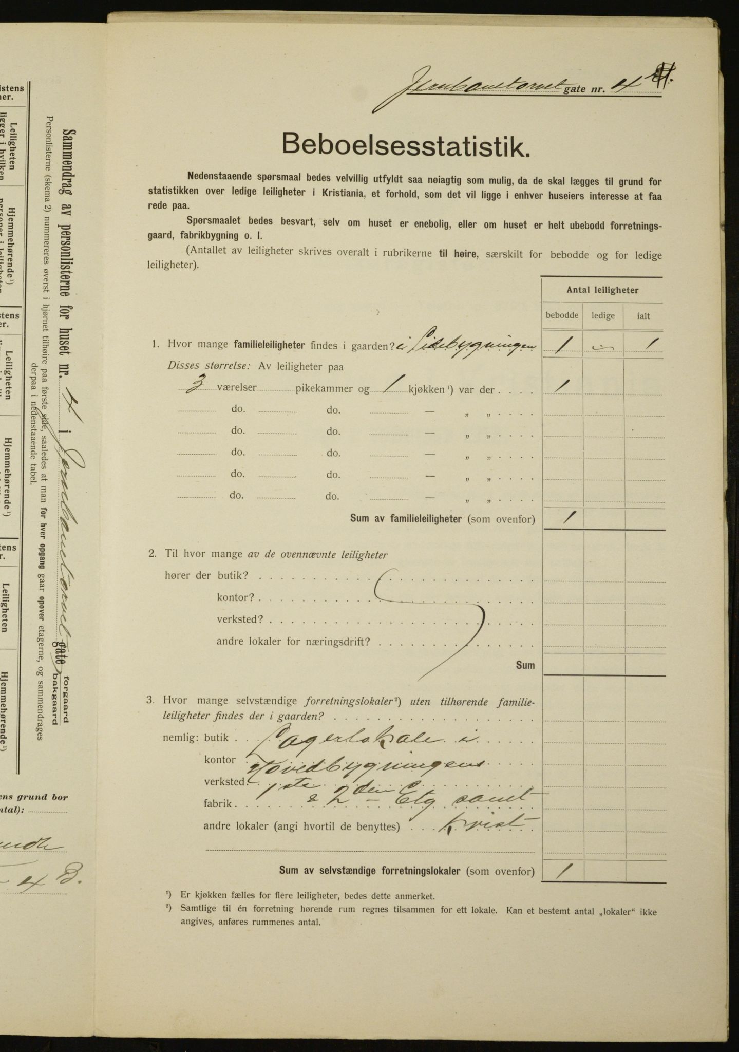 OBA, Municipal Census 1912 for Kristiania, 1912, p. 47240