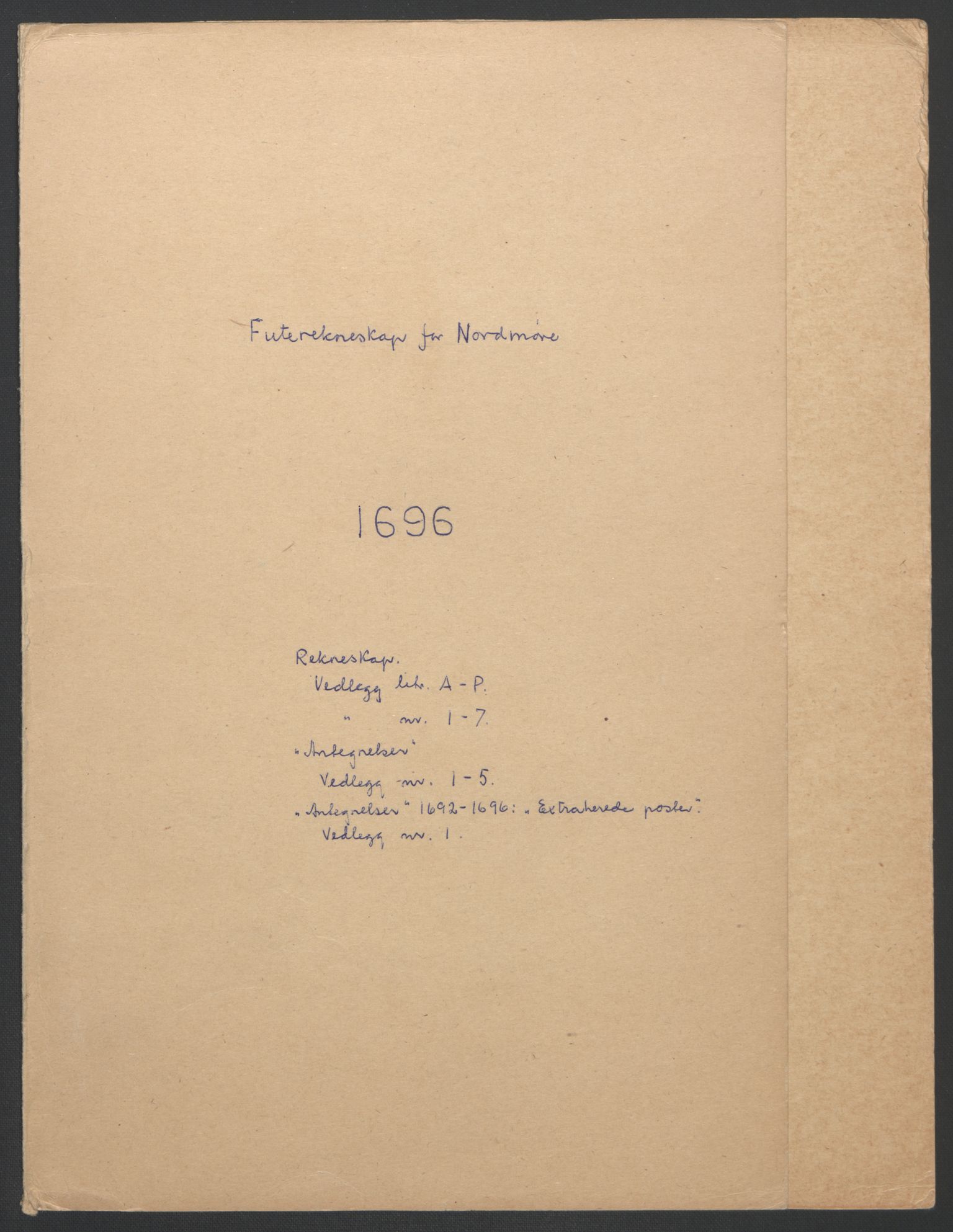 Rentekammeret inntil 1814, Reviderte regnskaper, Fogderegnskap, RA/EA-4092/R56/L3736: Fogderegnskap Nordmøre, 1694-1696, p. 336