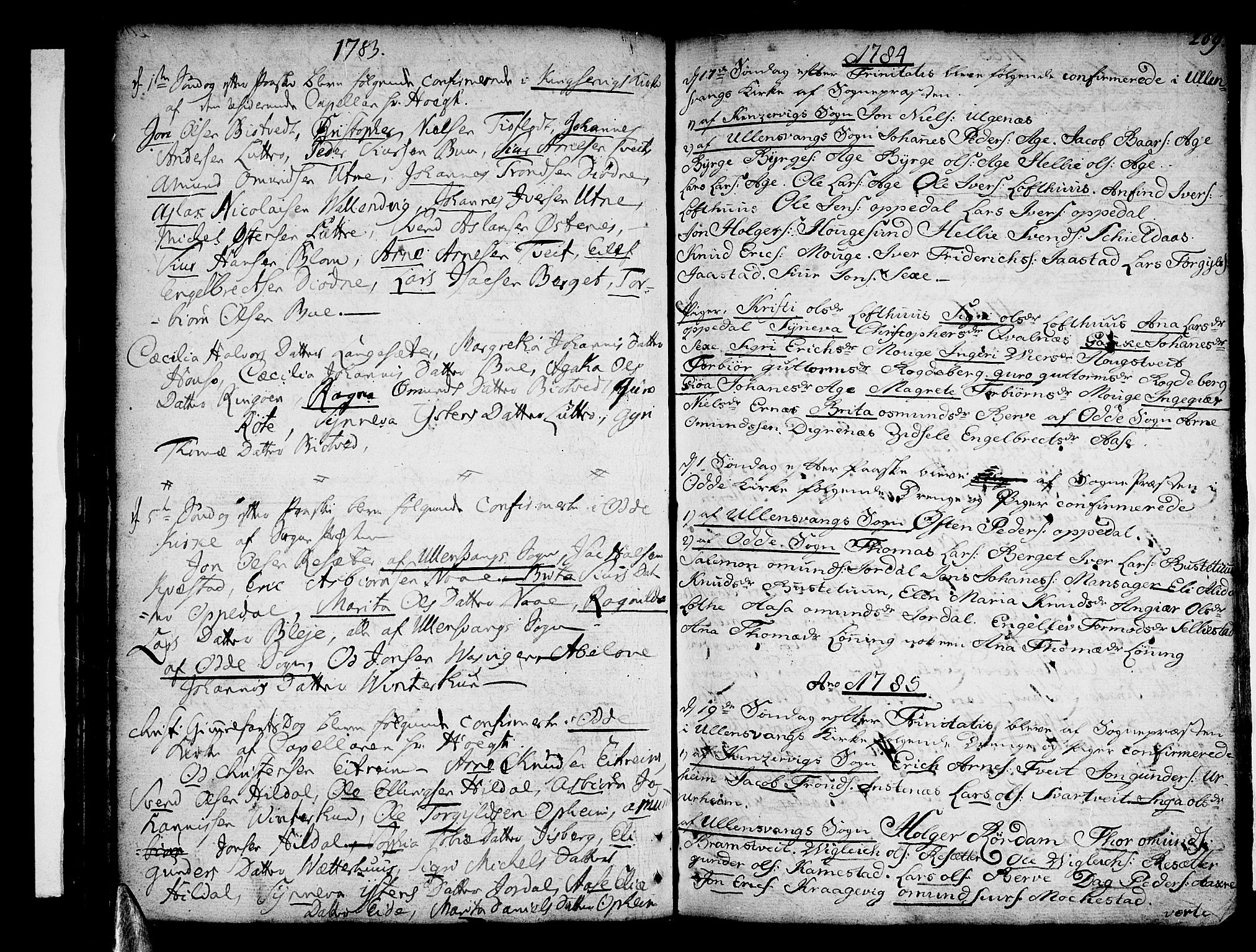 Ullensvang sokneprestembete, AV/SAB-A-78701/H/Haa: Parish register (official) no. A 6 /1, 1758-1788, p. 209