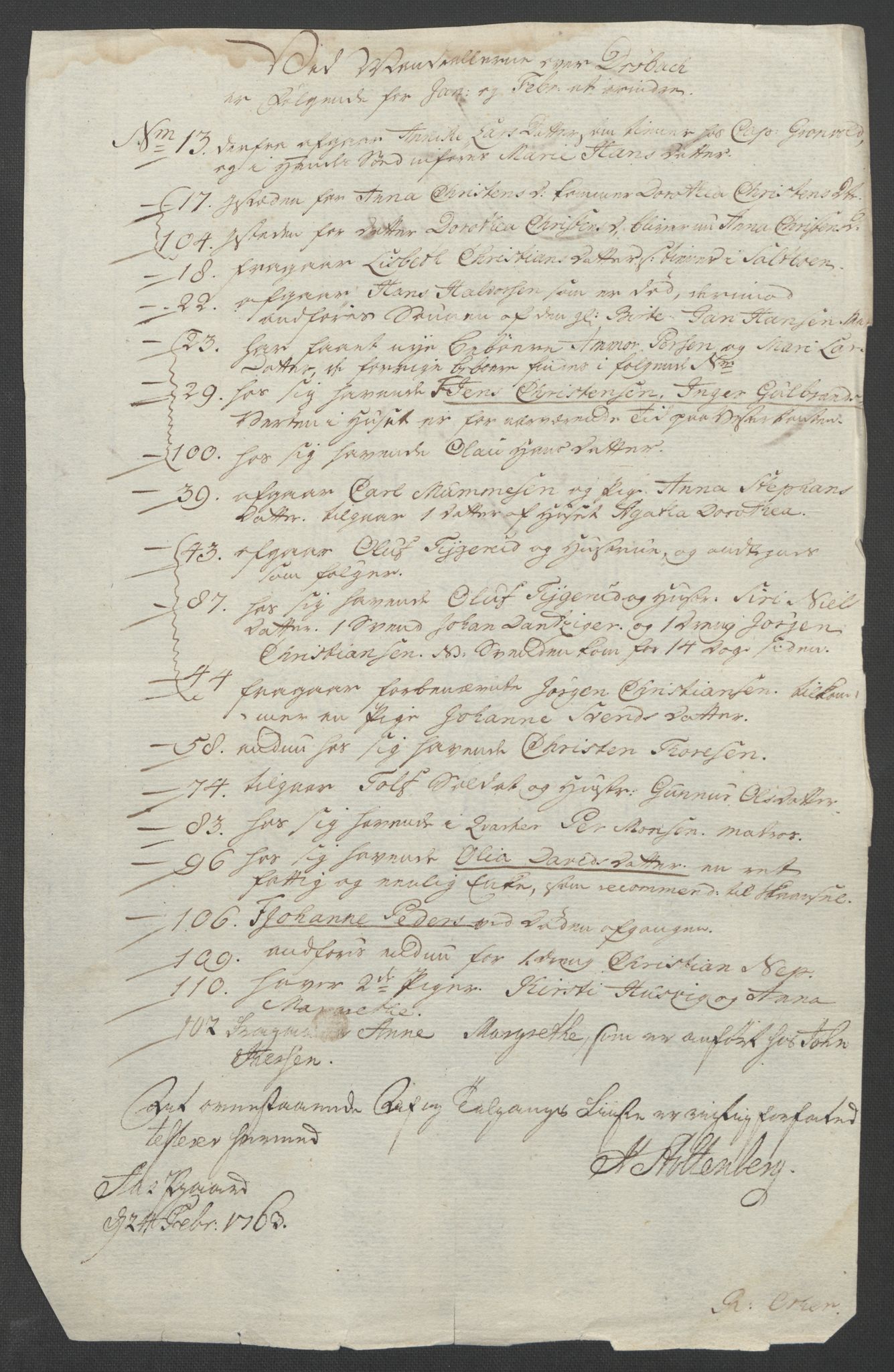 Rentekammeret inntil 1814, Reviderte regnskaper, Fogderegnskap, AV/RA-EA-4092/R10/L0559: Ekstraskatten Aker og Follo, 1763, p. 126