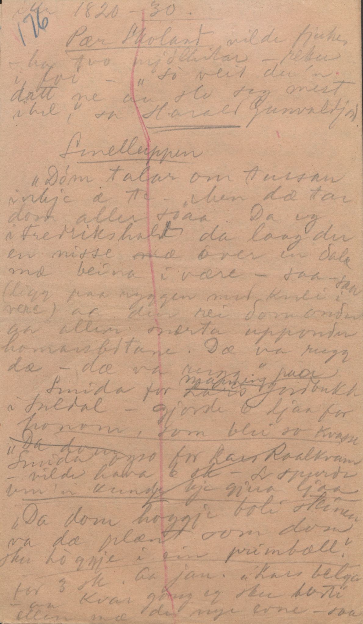 Rikard Berge, TEMU/TGM-A-1003/F/L0004/0049: 101-159 / 152 Om bygdefolk. Stev om jente. Blodstemming, 1904-1906, p. 176