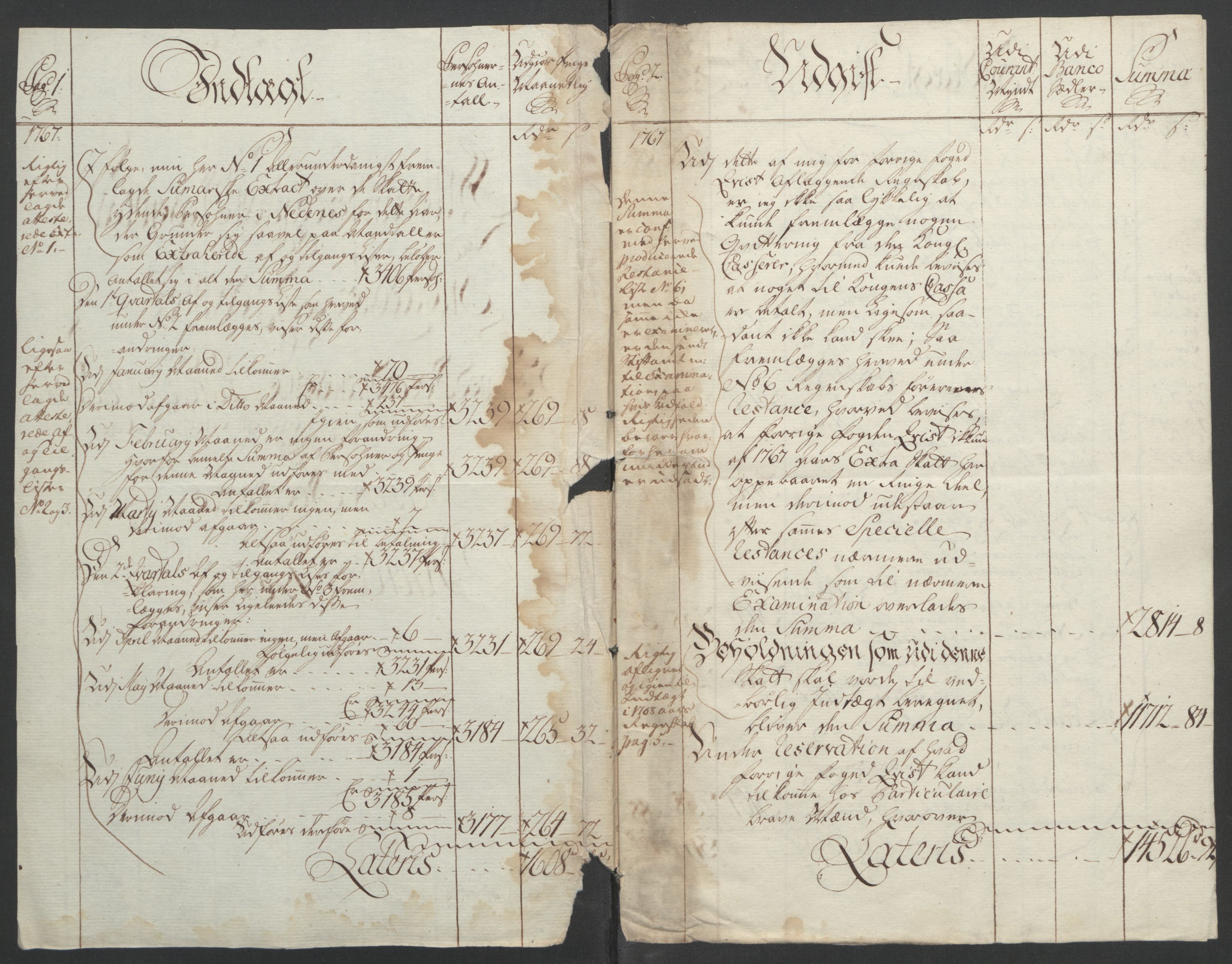 Rentekammeret inntil 1814, Reviderte regnskaper, Fogderegnskap, RA/EA-4092/R39/L2424: Ekstraskatten Nedenes, 1762-1767, p. 323