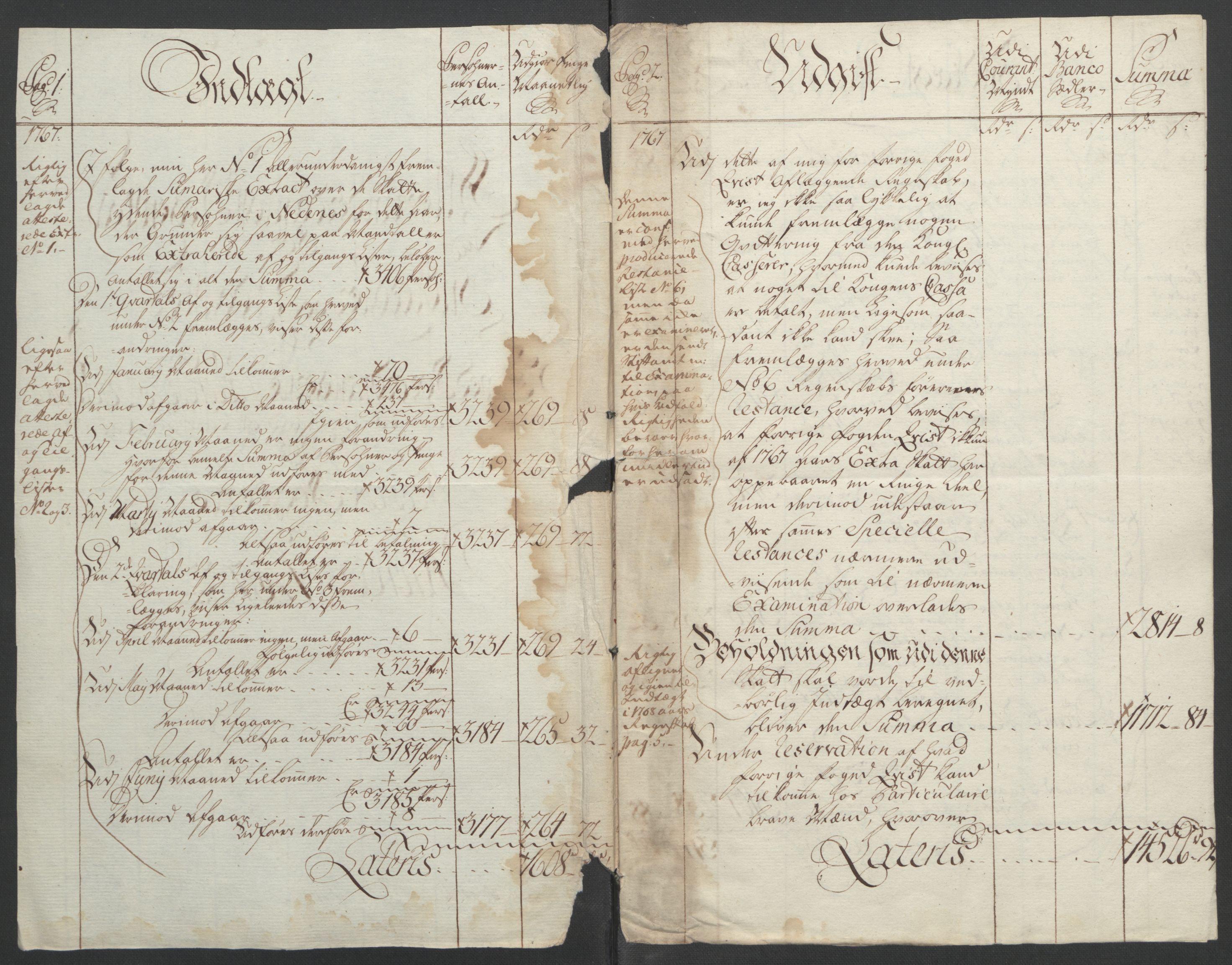 Rentekammeret inntil 1814, Reviderte regnskaper, Fogderegnskap, AV/RA-EA-4092/R39/L2424: Ekstraskatten Nedenes, 1762-1767, p. 323