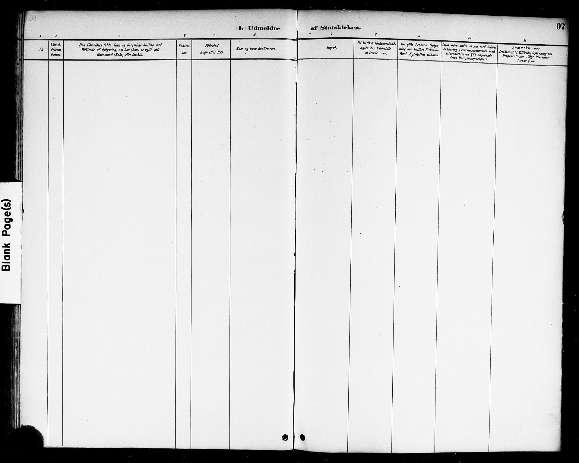 Berg prestekontor Kirkebøker, AV/SAO-A-10902/F/Fc/L0002: Parish register (official) no. III 2, 1888-1901, p. 97