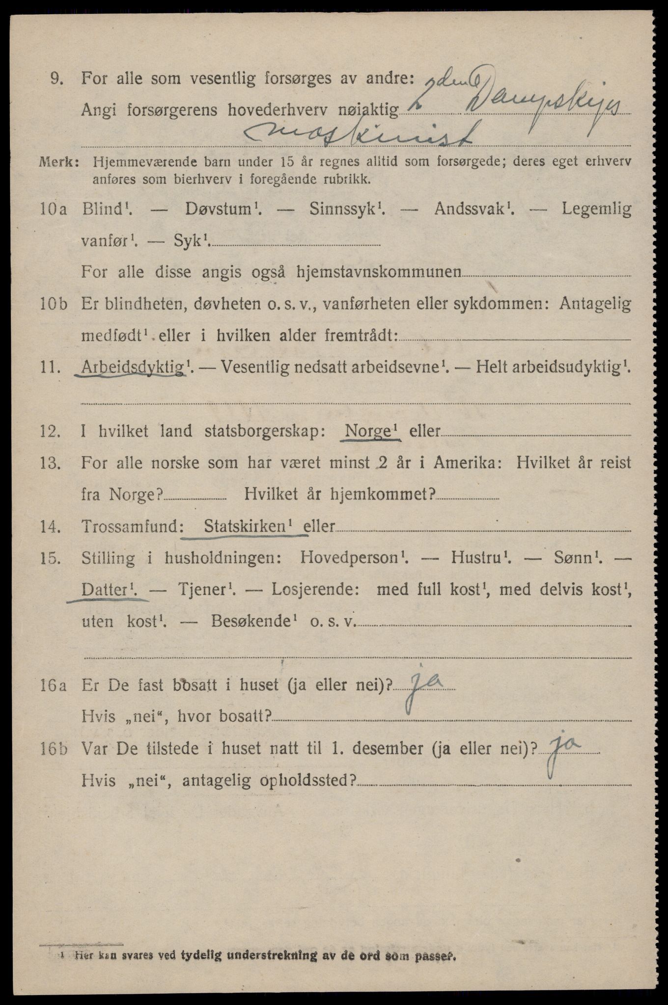 SAST, 1920 census for Hetland, 1920, p. 14668