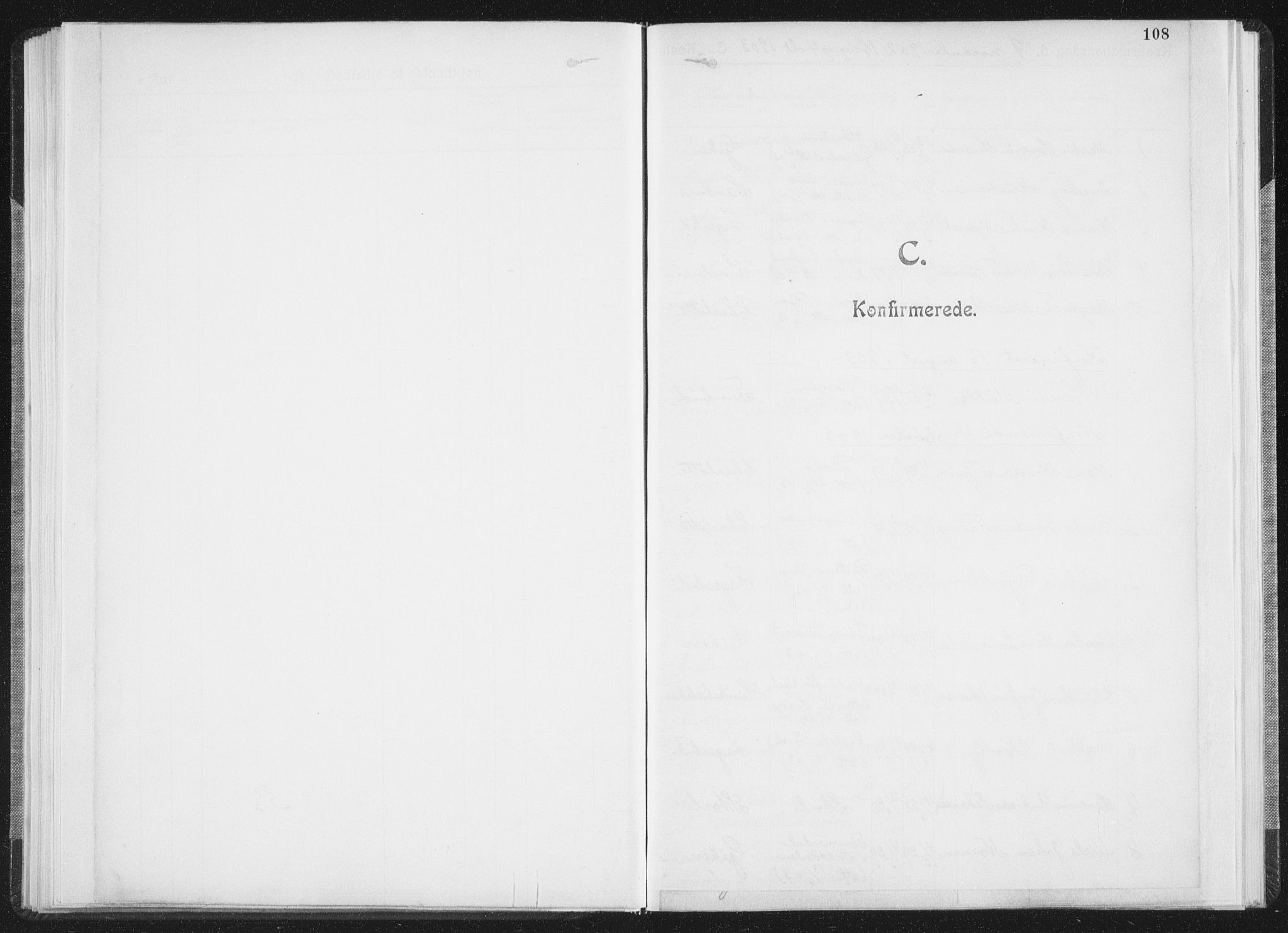Ministerialprotokoller, klokkerbøker og fødselsregistre - Nordland, SAT/A-1459/850/L0711: Curate's parish register no. 850B01, 1902-1915, p. 108