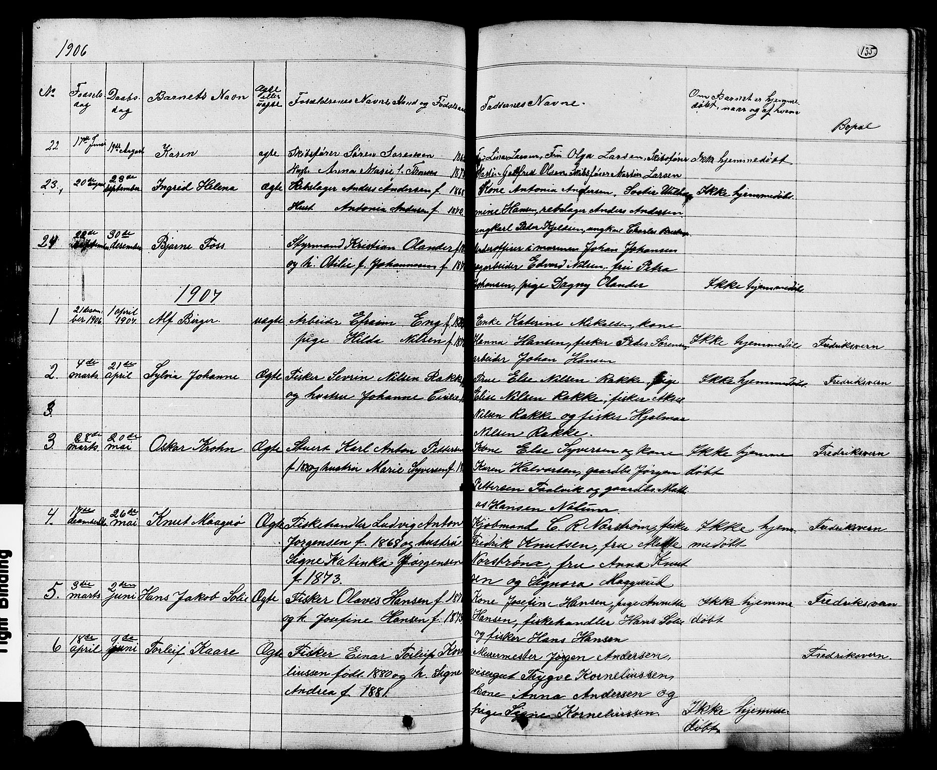 Stavern kirkebøker, AV/SAKO-A-318/G/Ga/L0002: Parish register (copy) no. 2, 1839-1909, p. 135