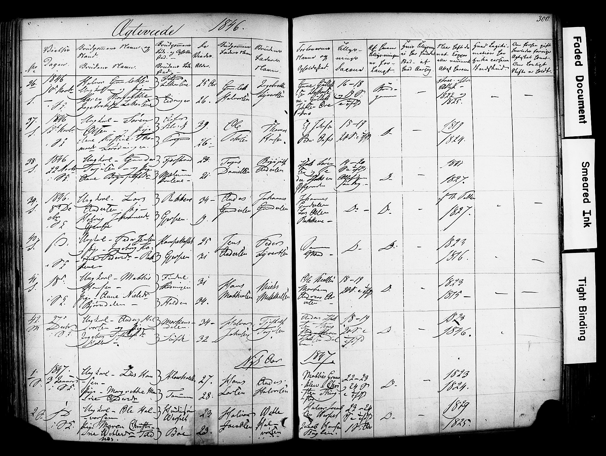 Solum kirkebøker, SAKO/A-306/F/Fa/L0006: Parish register (official) no. I 6, 1844-1855, p. 300