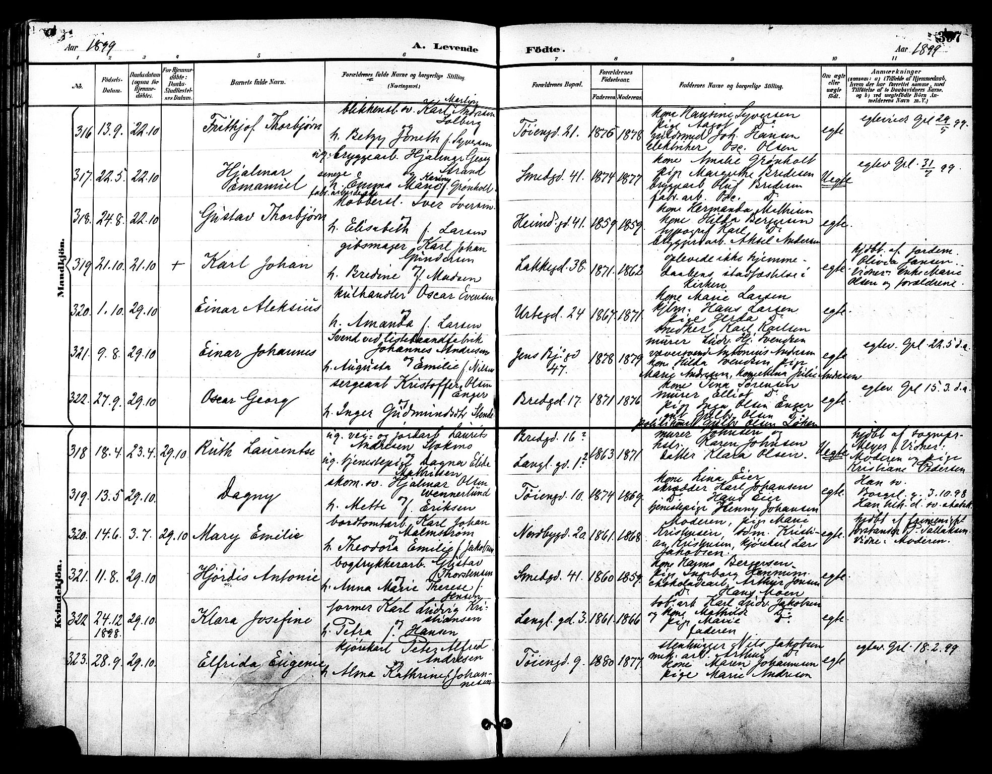 Grønland prestekontor Kirkebøker, SAO/A-10848/F/Fa/L0012: Parish register (official) no. 12, 1893-1900, p. 397