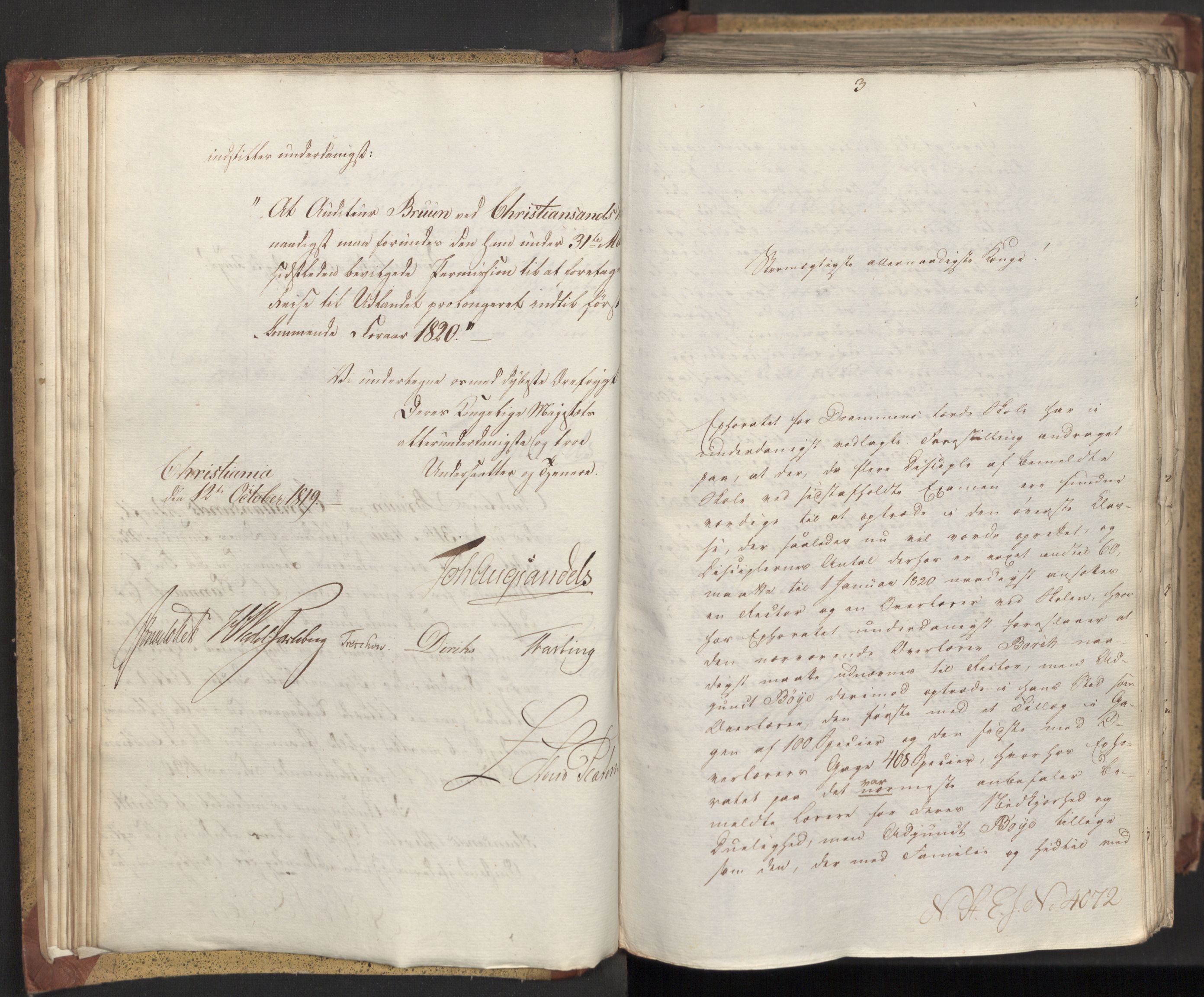 Statsrådsavdelingen i Stockholm, AV/RA-S-1003/D/Da/L0020: Regjeringsinnstillinger nr. 4053-4232, 1819, p. 49