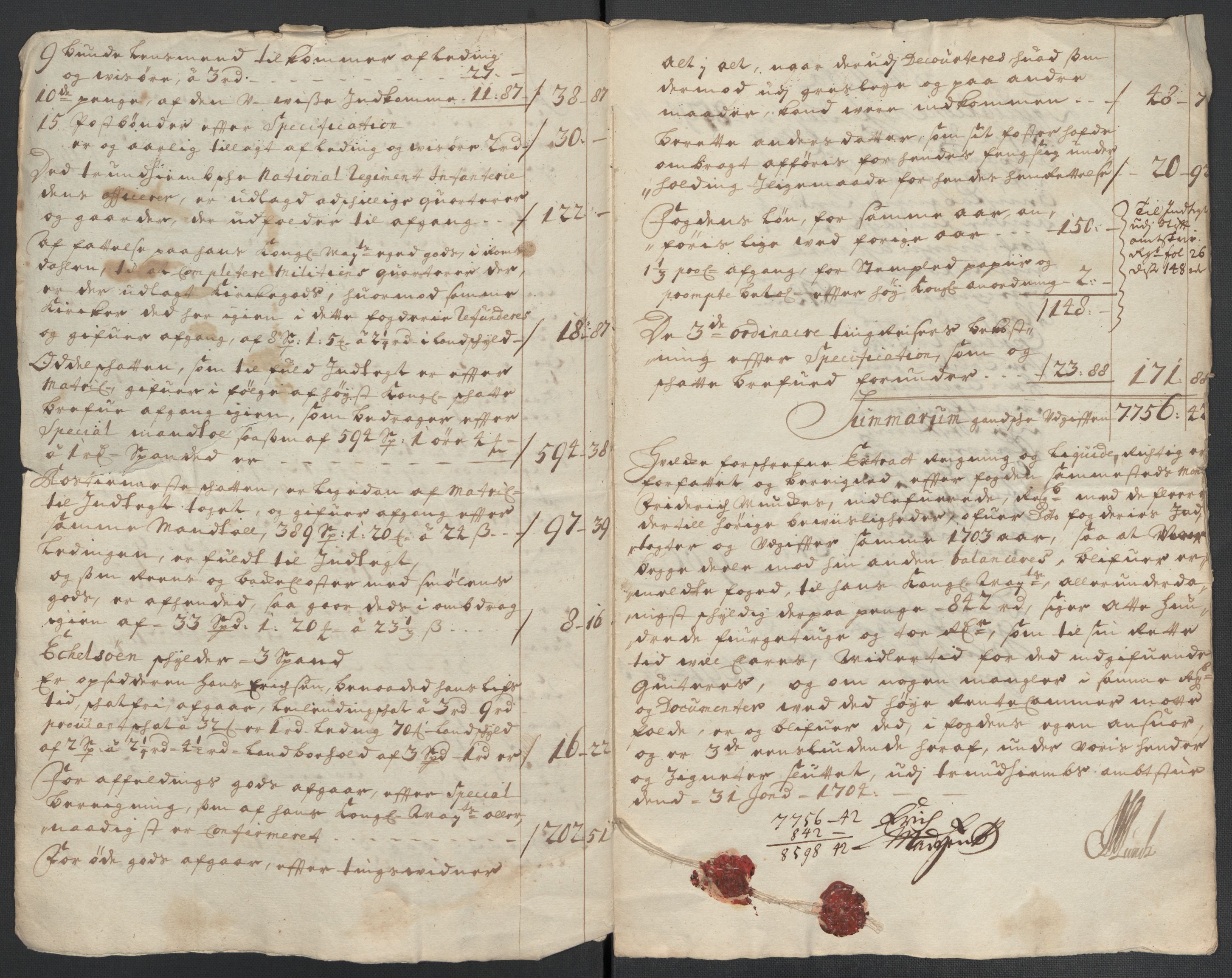 Rentekammeret inntil 1814, Reviderte regnskaper, Fogderegnskap, RA/EA-4092/R56/L3740: Fogderegnskap Nordmøre, 1703-1704, p. 193