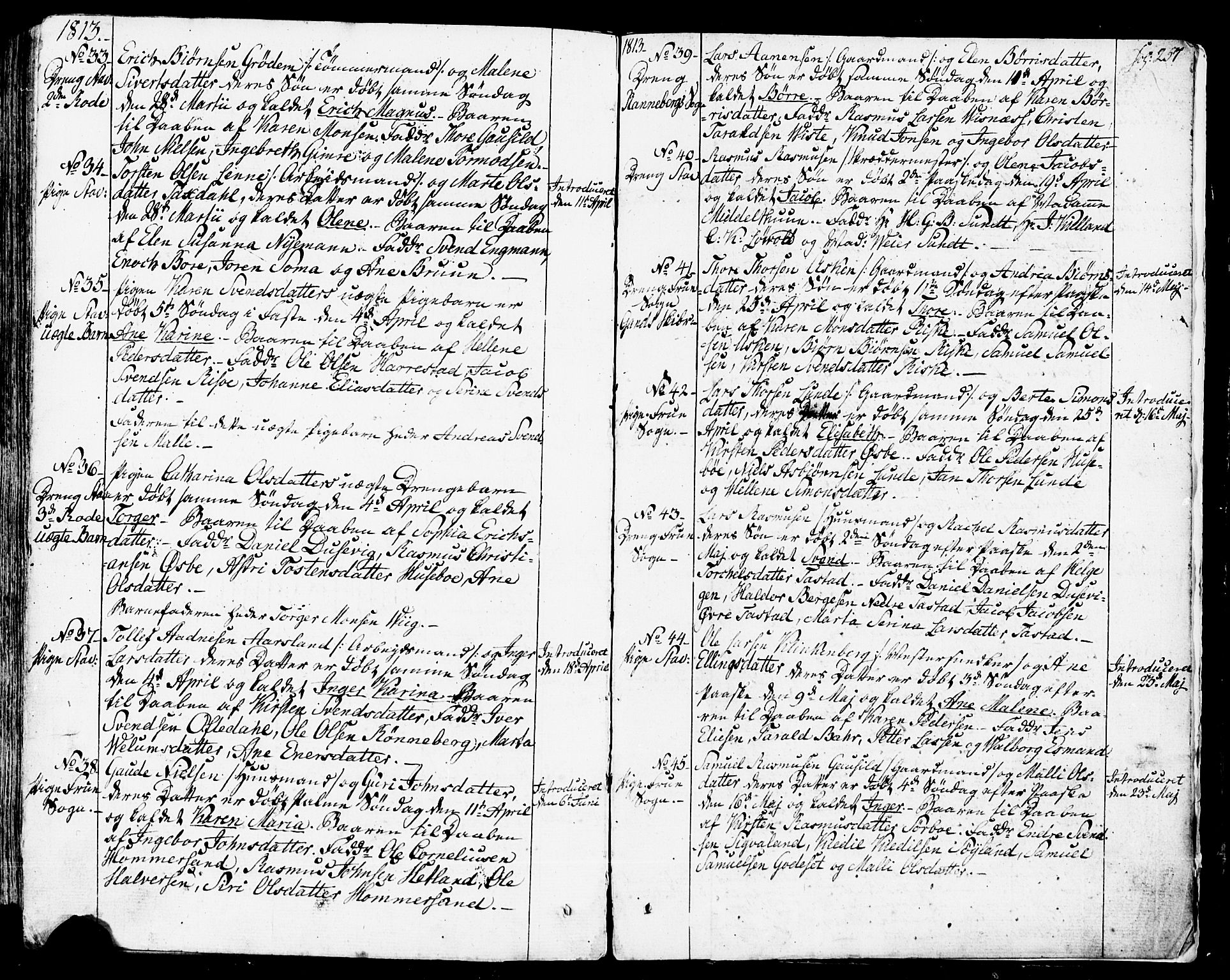 Domkirken sokneprestkontor, SAST/A-101812/001/30/30BB/L0007: Parish register (copy) no. B 7, 1791-1813, p. 257