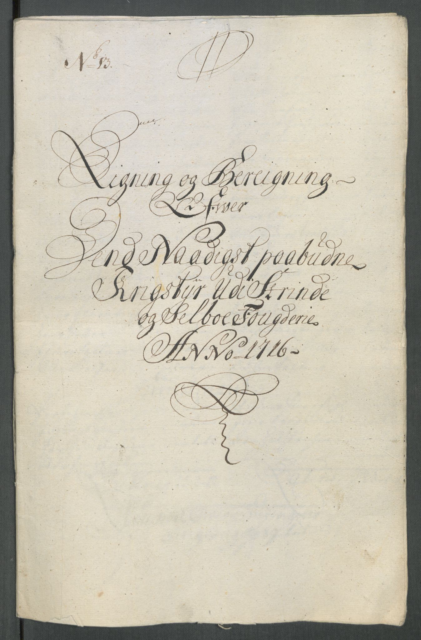 Rentekammeret inntil 1814, Reviderte regnskaper, Fogderegnskap, AV/RA-EA-4092/R61/L4115: Fogderegnskap Strinda og Selbu, 1715-1716, p. 369