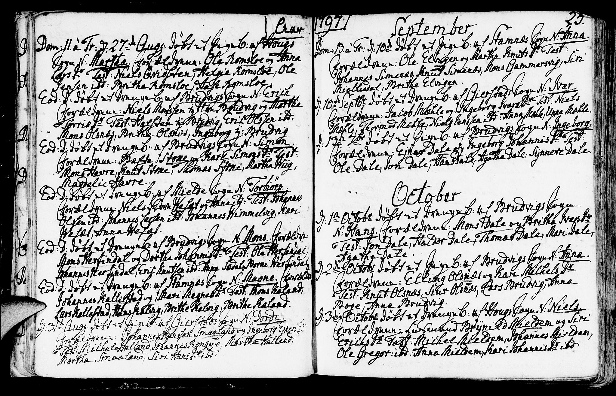 Haus sokneprestembete, AV/SAB-A-75601/H/Haa: Parish register (official) no. A 11, 1796-1816, p. 25