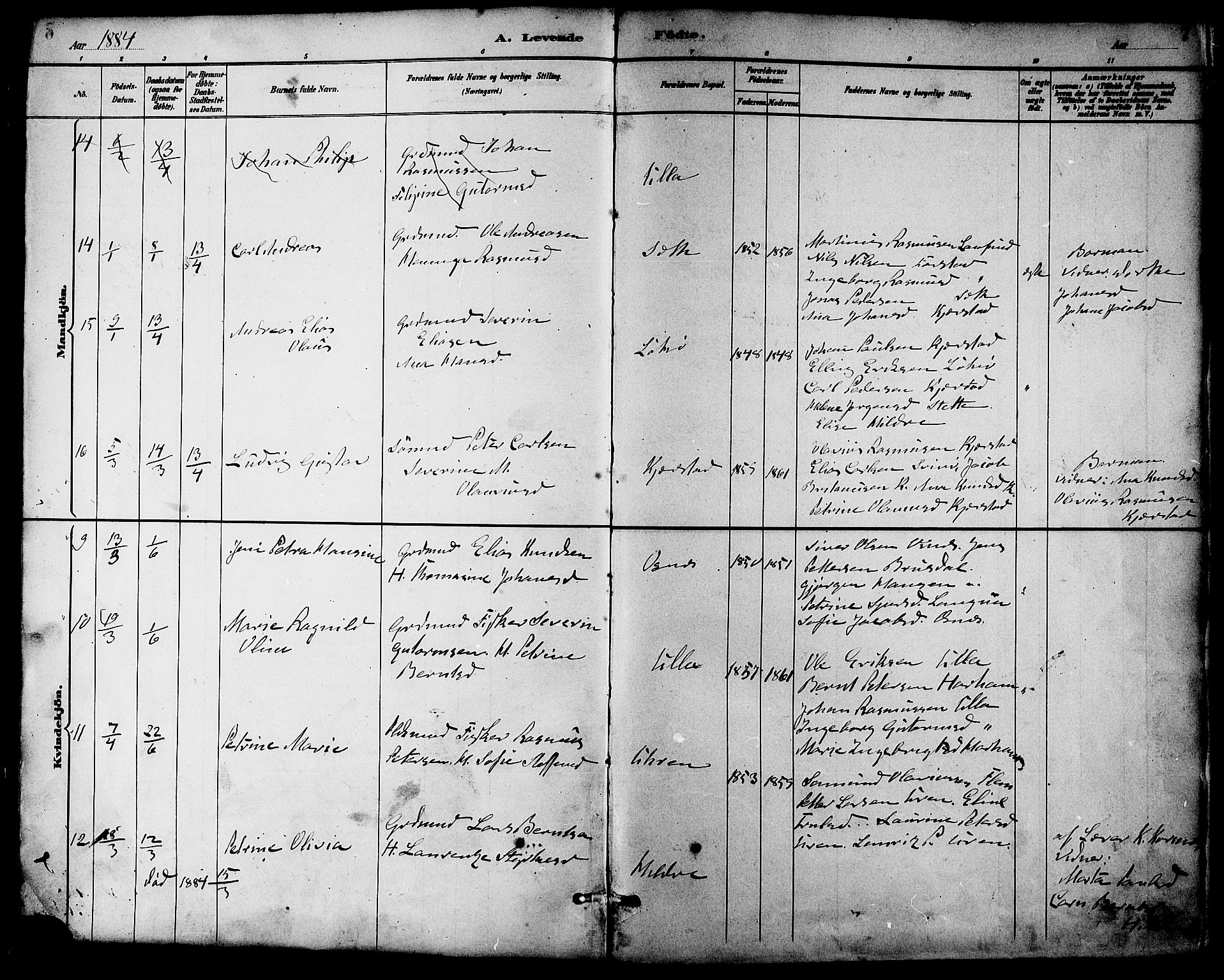 Ministerialprotokoller, klokkerbøker og fødselsregistre - Møre og Romsdal, AV/SAT-A-1454/536/L0501: Parish register (official) no. 536A10, 1884-1896, p. 7