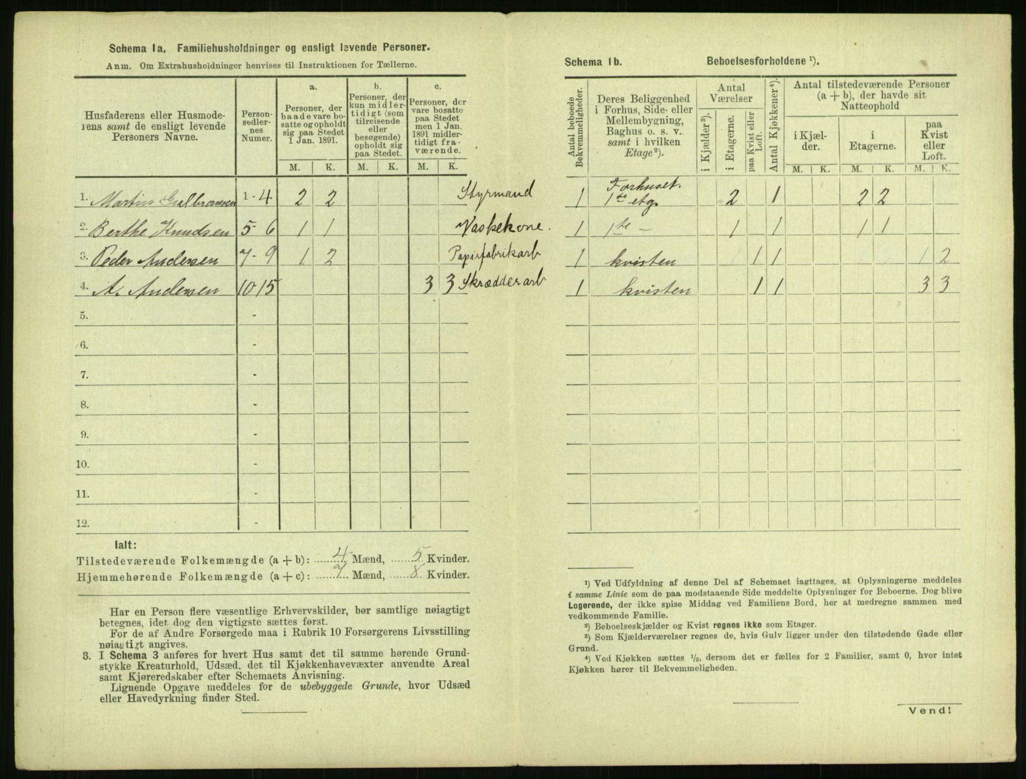 RA, 1891 census for 0806 Skien, 1891, p. 273