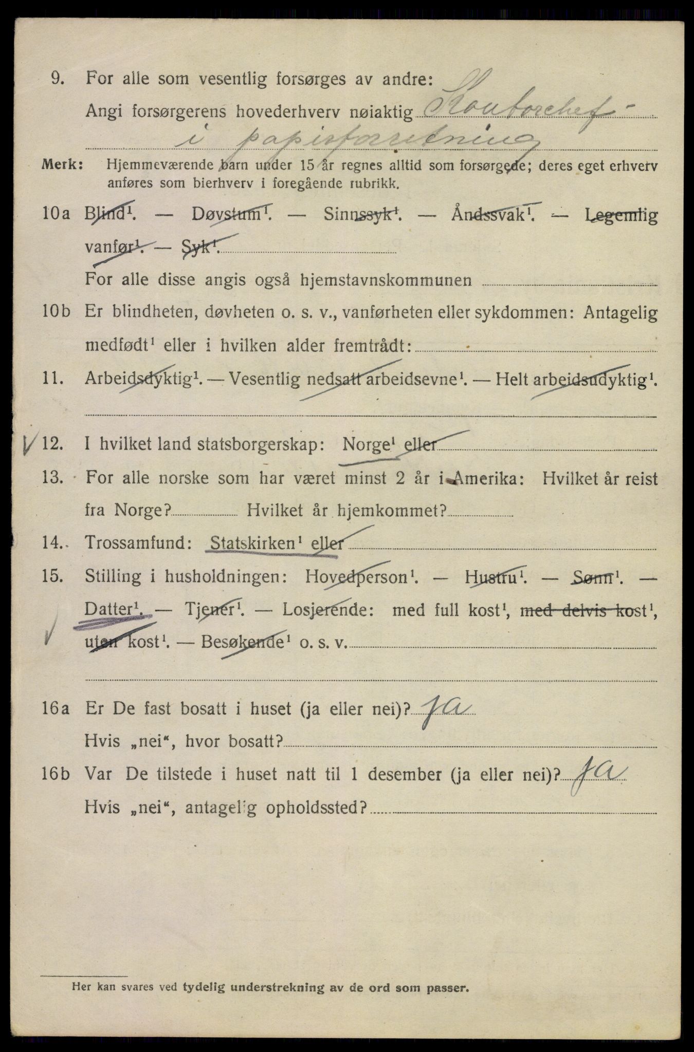 SAO, 1920 census for Kristiania, 1920, p. 369836