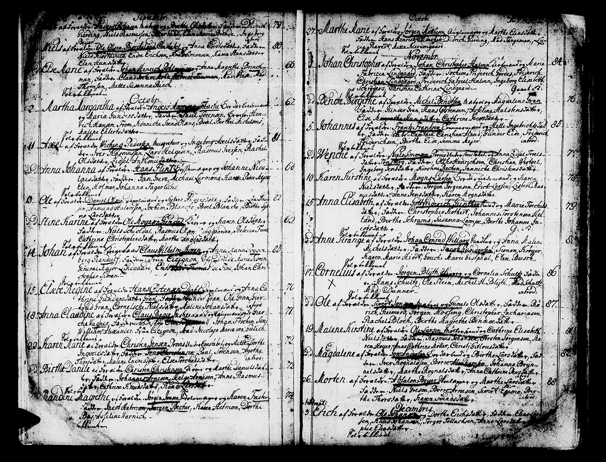 Domkirken sokneprestembete, AV/SAB-A-74801/H/Haa/L0003: Parish register (official) no. A 3, 1758-1789, p. 10-11