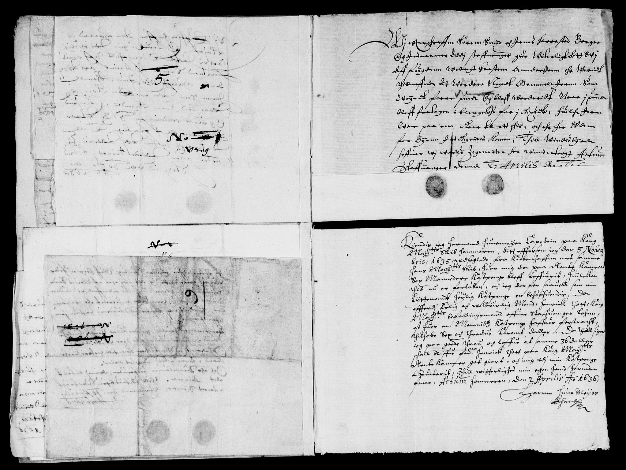 Rentekammeret inntil 1814, Reviderte regnskaper, Lensregnskaper, AV/RA-EA-5023/R/Rb/Rbs/L0019: Stavanger len, 1634-1636