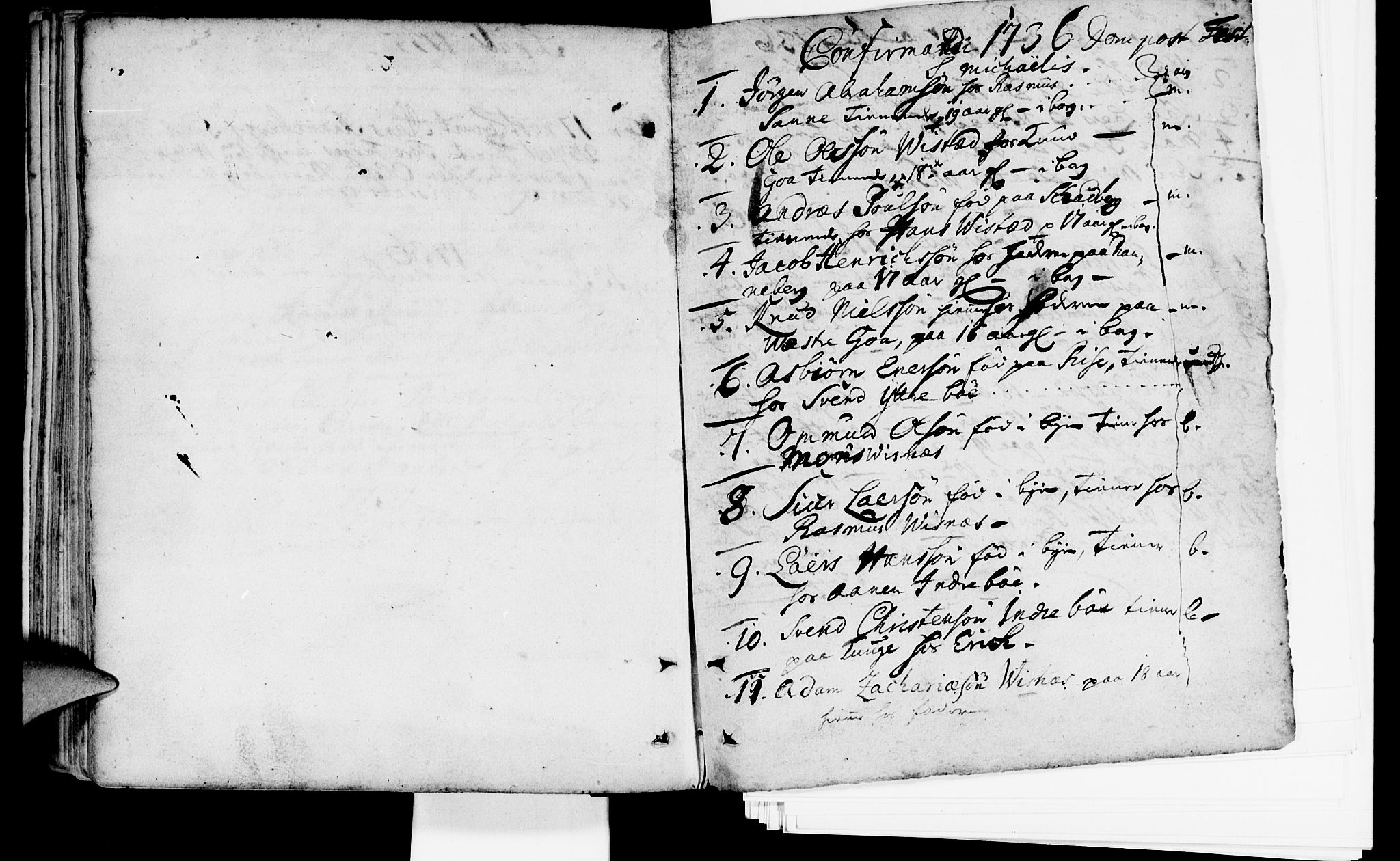 Domkirken sokneprestkontor, AV/SAST-A-101812/001/30/30BA/L0002: Parish register (official) no. A 2 /2, 1727-1737