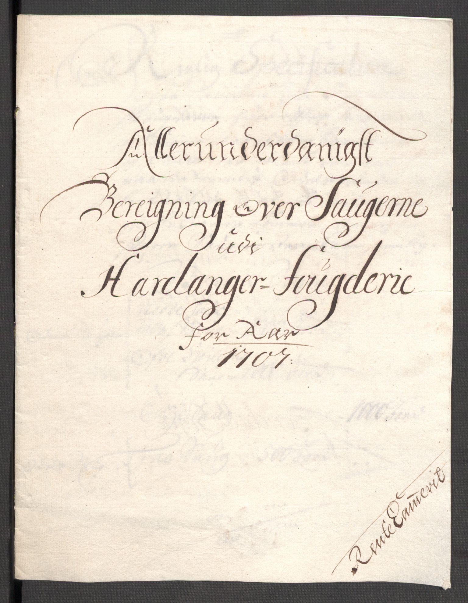 Rentekammeret inntil 1814, Reviderte regnskaper, Fogderegnskap, AV/RA-EA-4092/R48/L2984: Fogderegnskap Sunnhordland og Hardanger, 1706-1707, p. 435