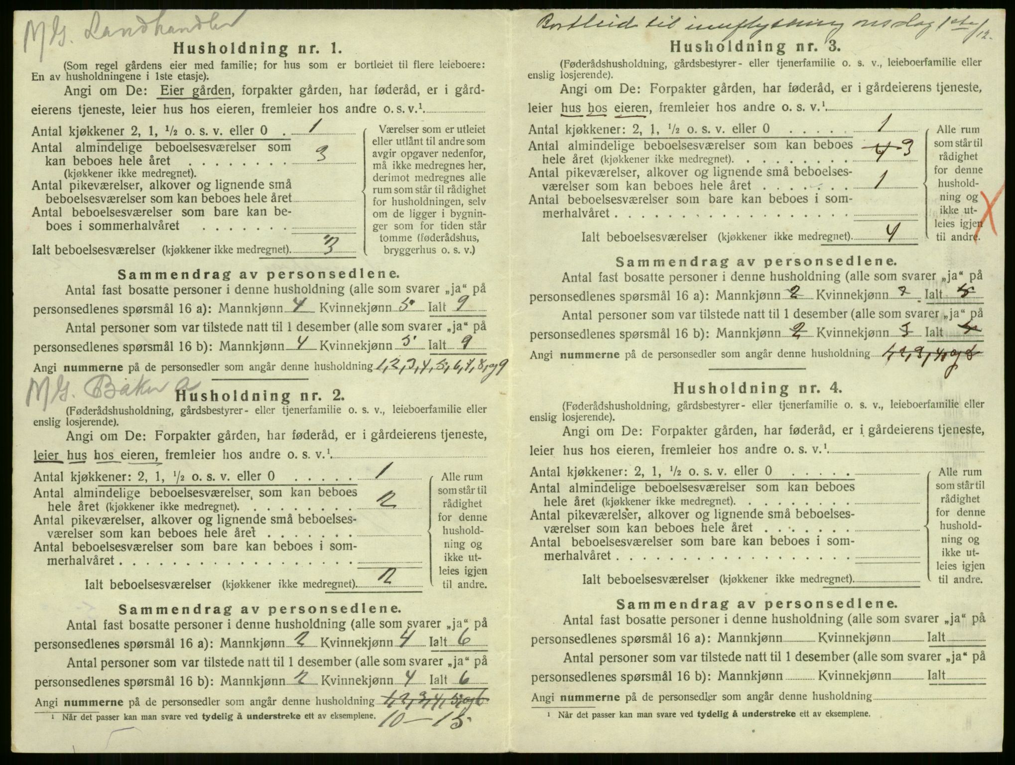 SAKO, 1920 census for Sandeherred, 1920, p. 2591