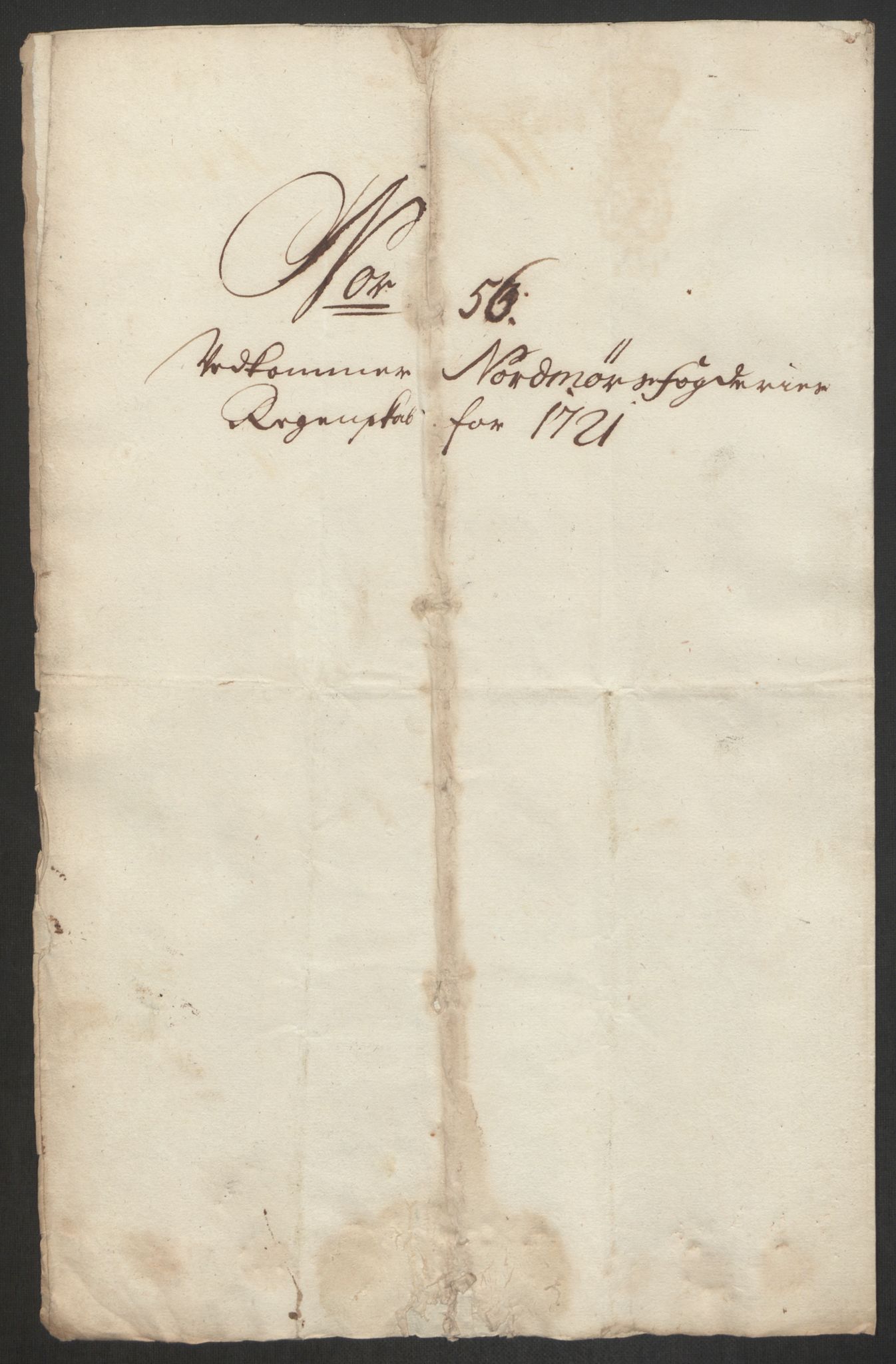 Rentekammeret inntil 1814, Reviderte regnskaper, Fogderegnskap, AV/RA-EA-4092/R56/L3754: Fogderegnskap Nordmøre, 1721, p. 351