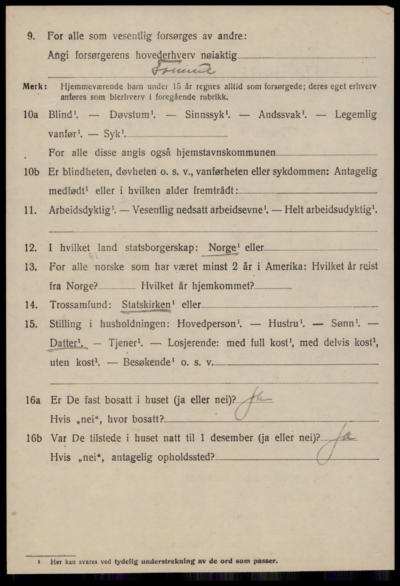 SAT, 1920 census for Fræna, 1920, p. 5356