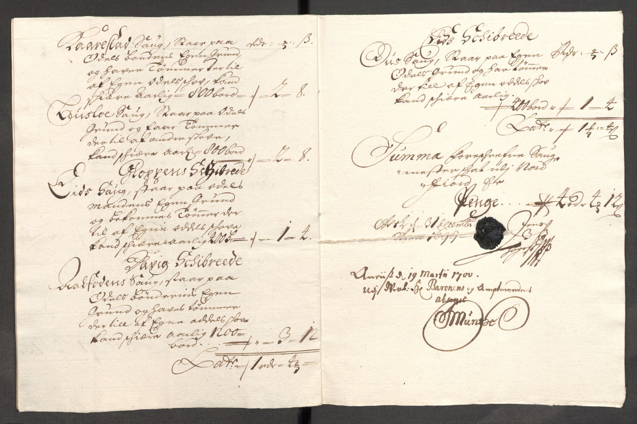 Rentekammeret inntil 1814, Reviderte regnskaper, Fogderegnskap, AV/RA-EA-4092/R53/L3424: Fogderegnskap Sunn- og Nordfjord, 1699, p. 129