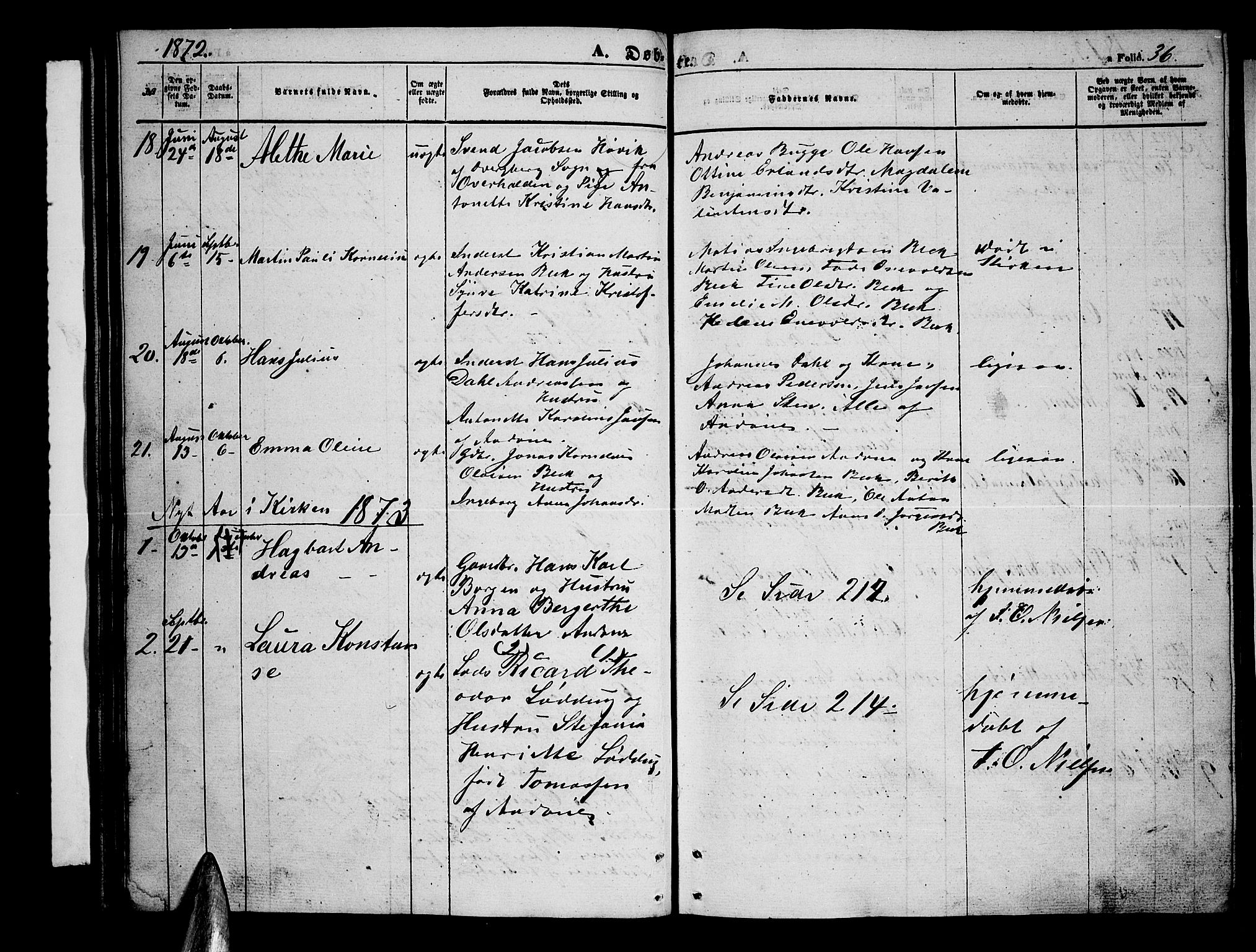 Ministerialprotokoller, klokkerbøker og fødselsregistre - Nordland, AV/SAT-A-1459/899/L1447: Parish register (copy) no. 899C02, 1855-1886, p. 36