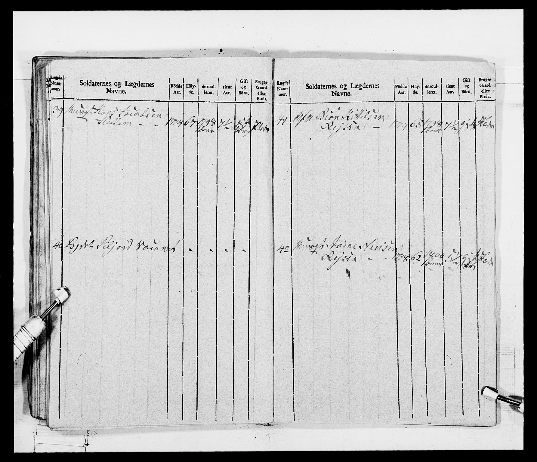 Generalitets- og kommissariatskollegiet, Det kongelige norske kommissariatskollegium, AV/RA-EA-5420/E/Eh/L0115: Telemarkske nasjonale infanteriregiment, 1802-1805, p. 645