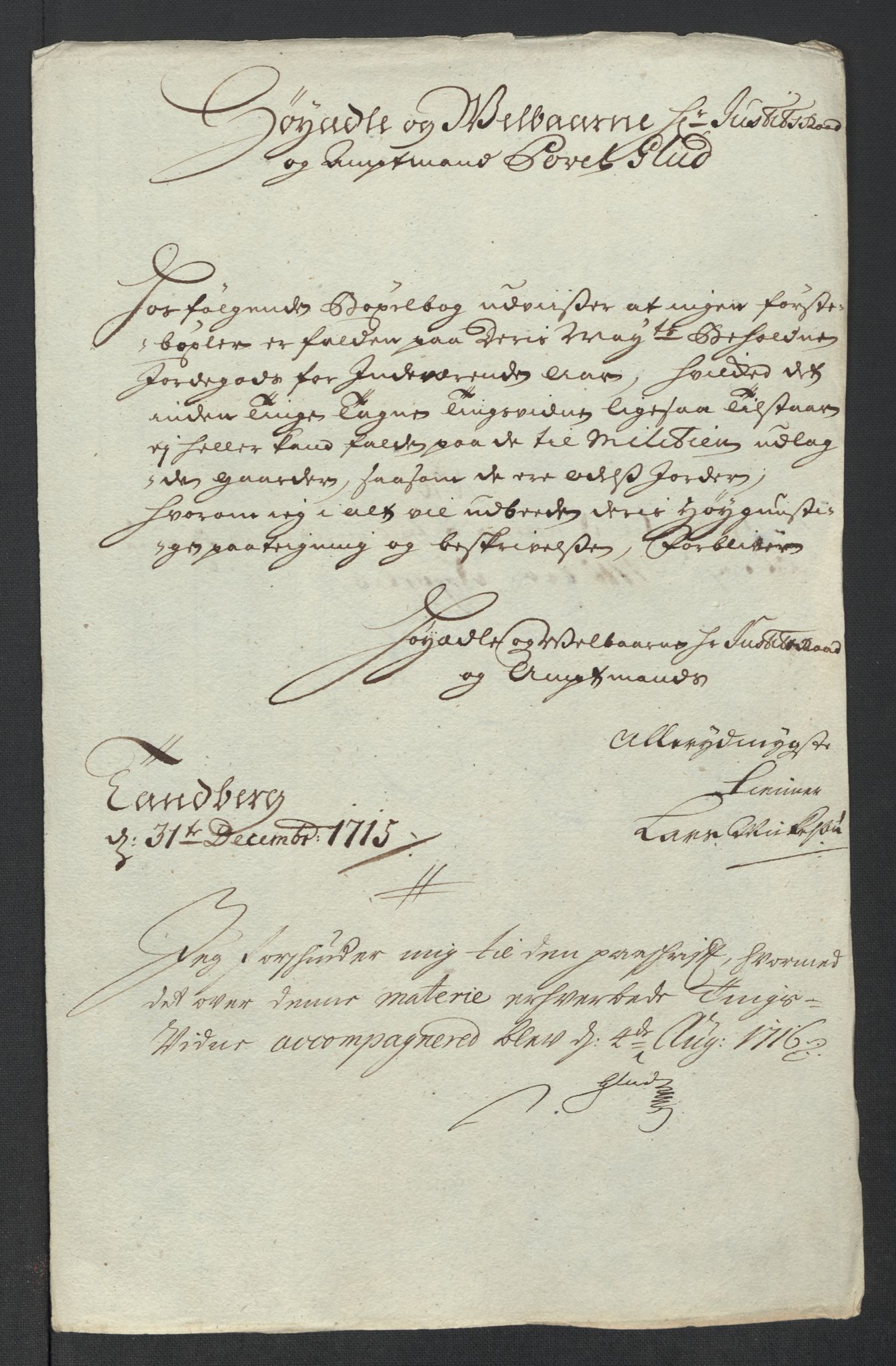 Rentekammeret inntil 1814, Reviderte regnskaper, Fogderegnskap, RA/EA-4092/R23/L1473: Fogderegnskap Ringerike og Hallingdal, 1715, p. 189