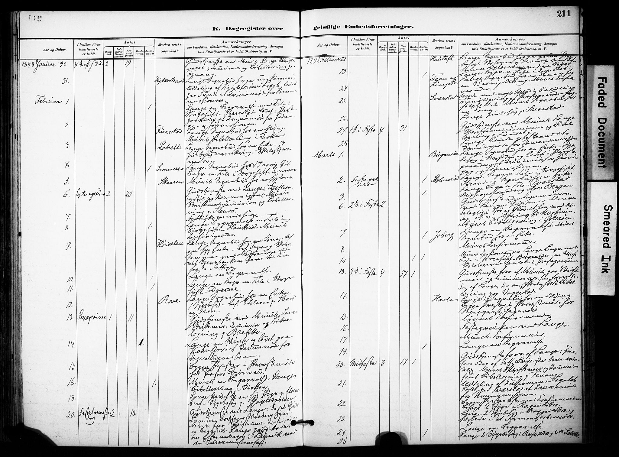 Sandar kirkebøker, AV/SAKO-A-243/F/Fa/L0015: Parish register (official) no. 15, 1896-1907, p. 211