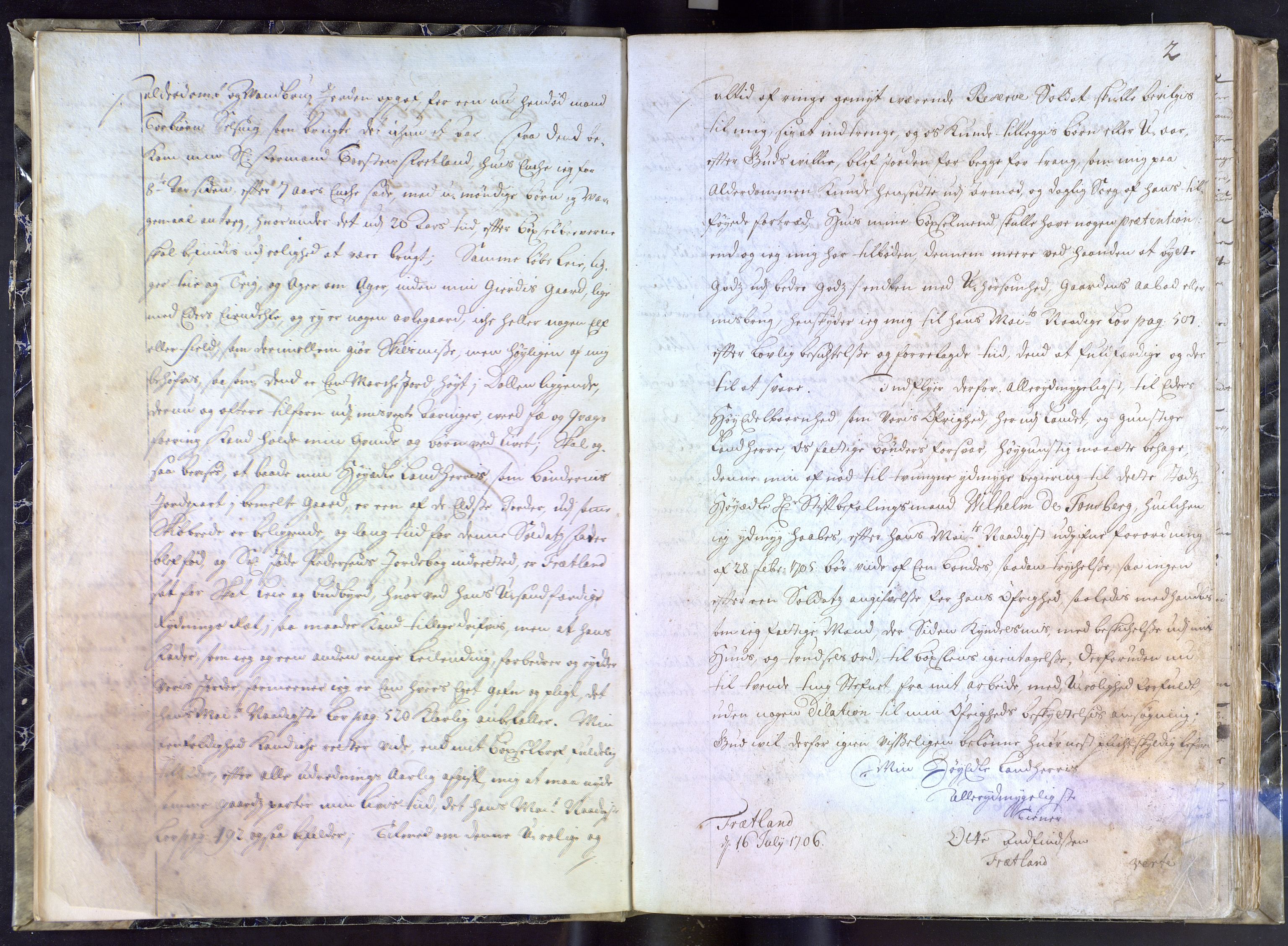 Stiftamtmannen i Bergen, AV/SAB-A-100006/A/Aa/L0003: Lnr. 3: Resolusjonsbok, 1706-1707