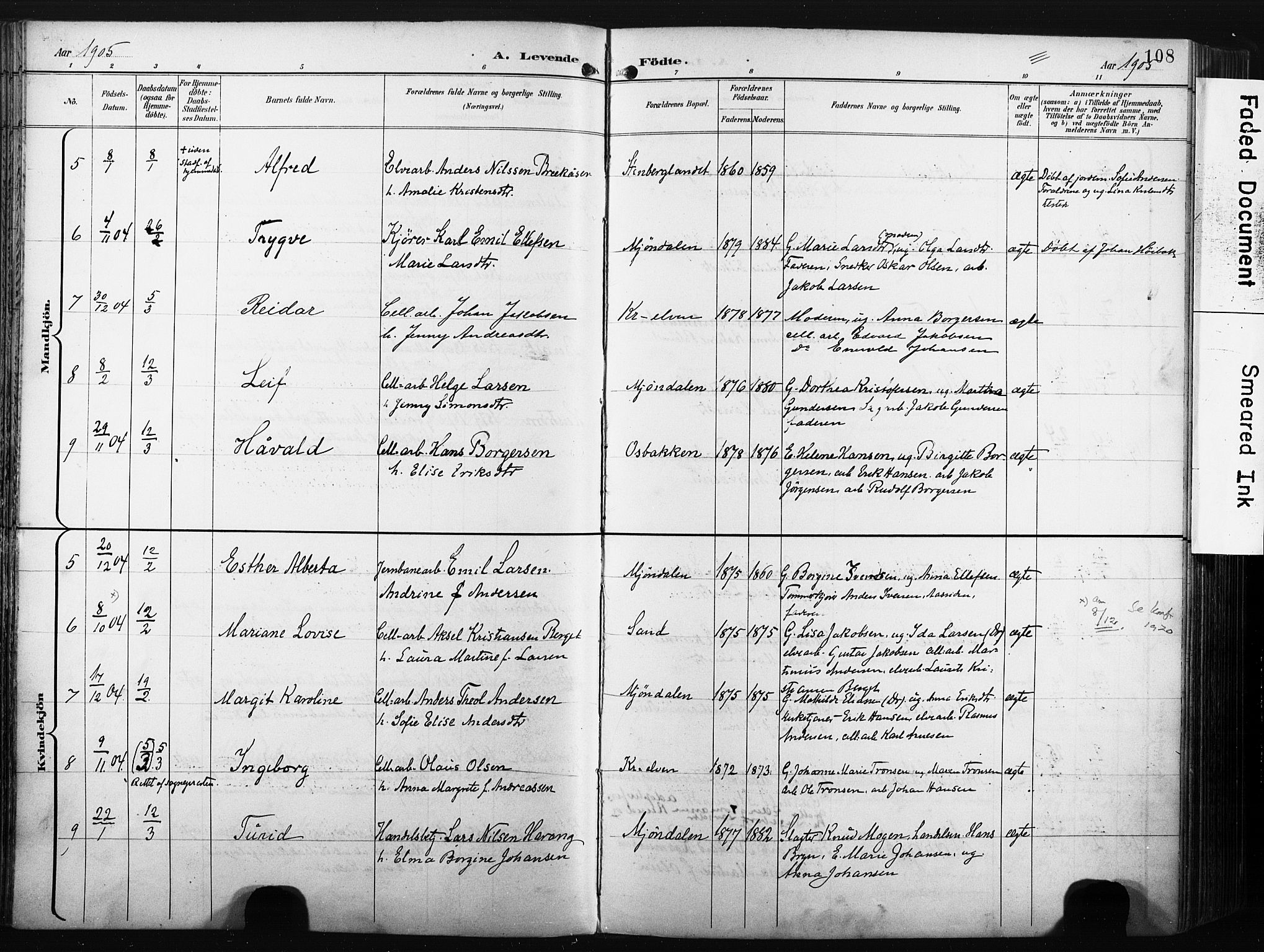 Nedre Eiker kirkebøker, AV/SAKO-A-612/F/Fa/L0005: Parish register (official) no. 5, 1898-1905, p. 108