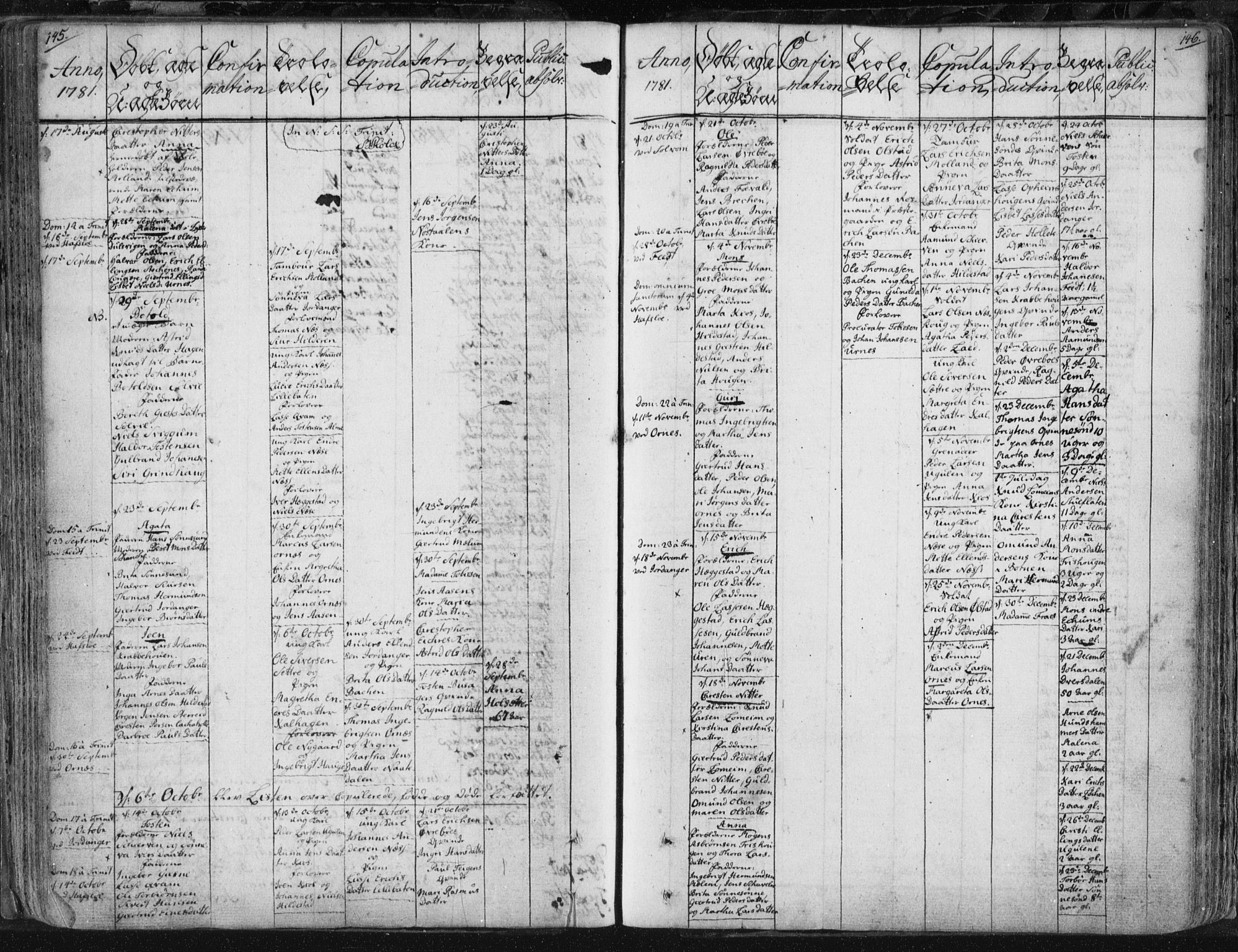 Hafslo sokneprestembete, AV/SAB-A-80301/H/Haa/Haaa/L0002: Parish register (official) no. A 2, 1755-1806, p. 145-146