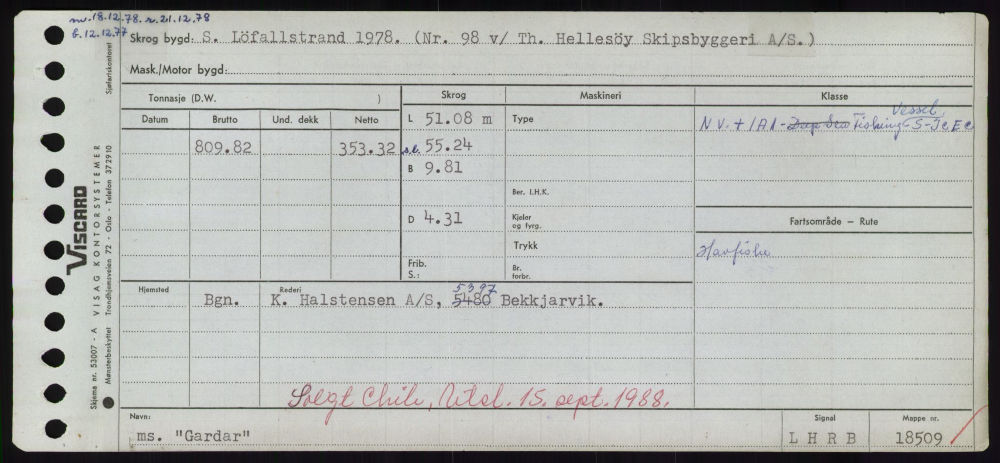 Sjøfartsdirektoratet med forløpere, Skipsmålingen, RA/S-1627/H/Hd/L0012: Fartøy, G-Glø, p. 71