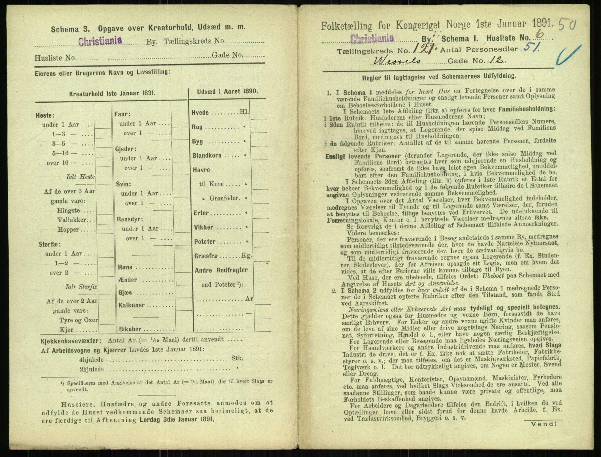 RA, 1891 census for 0301 Kristiania, 1891, p. 64192