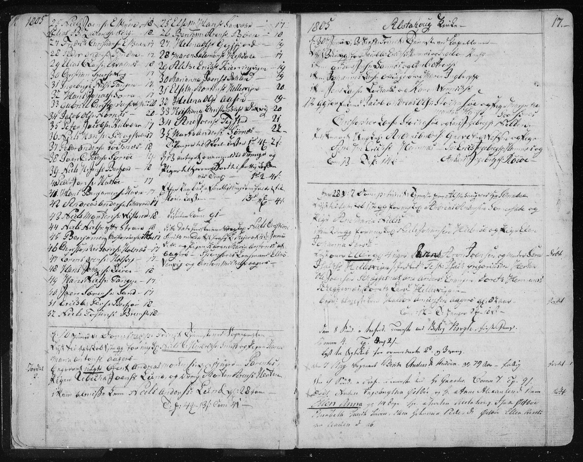 Ministerialprotokoller, klokkerbøker og fødselsregistre - Nordland, AV/SAT-A-1459/830/L0444: Parish register (official) no. 830A08, 1801-1819, p. 17